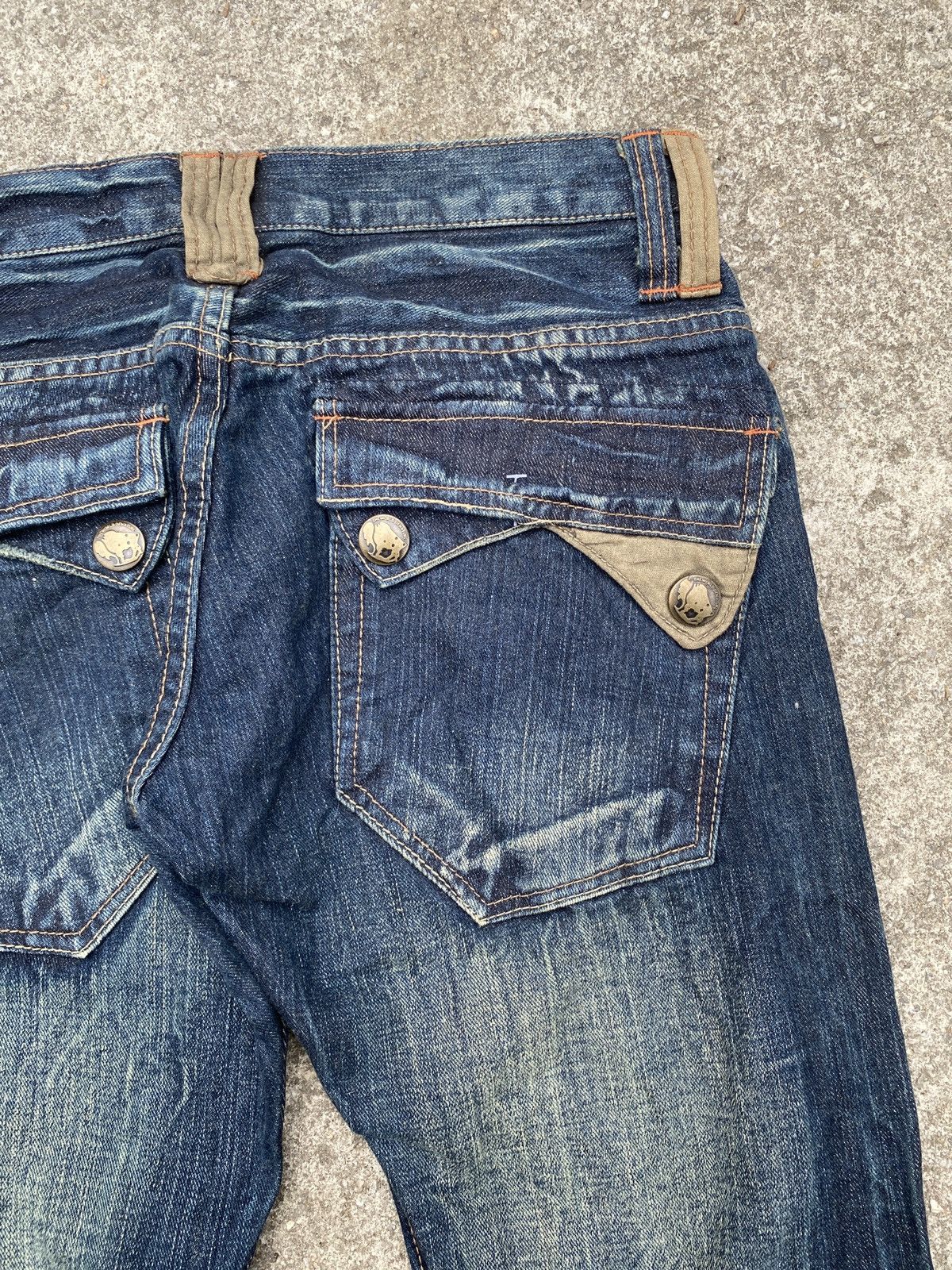 If Six Was Nine × Japanese Brand × Tornado Mart Root Three Japan Claw Mark Design Flare Denim Size US 30 / EU 46 - 12 Thumbnail