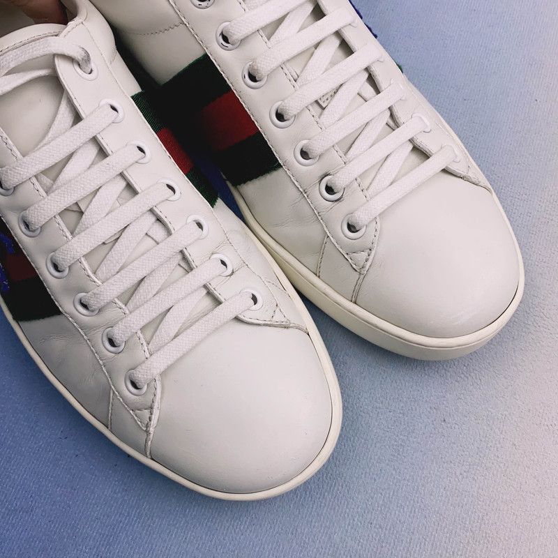 Gucci Gucci Ace Embroidered Pig Sneakers for Men - Size US 8 / EU 41 - 9 Thumbnail