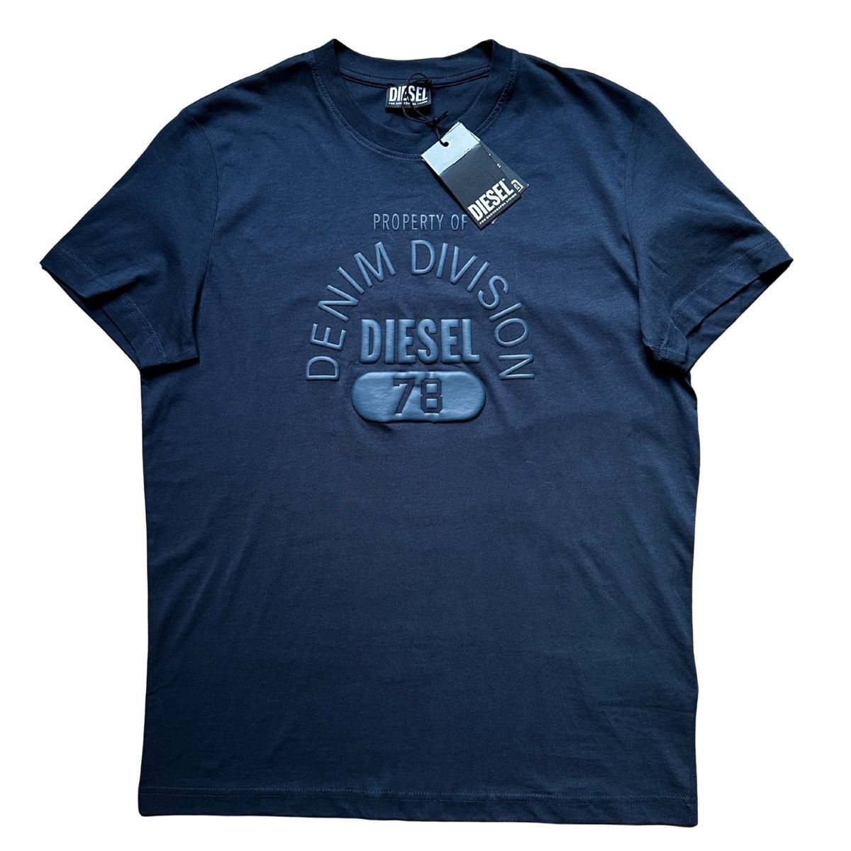 Diesel Diesel Men's T-Diegor-E17 T-Shirt - Navy Blue Logo Tee Size US L / EU 52-54 / 3 - 1 Thumbnail