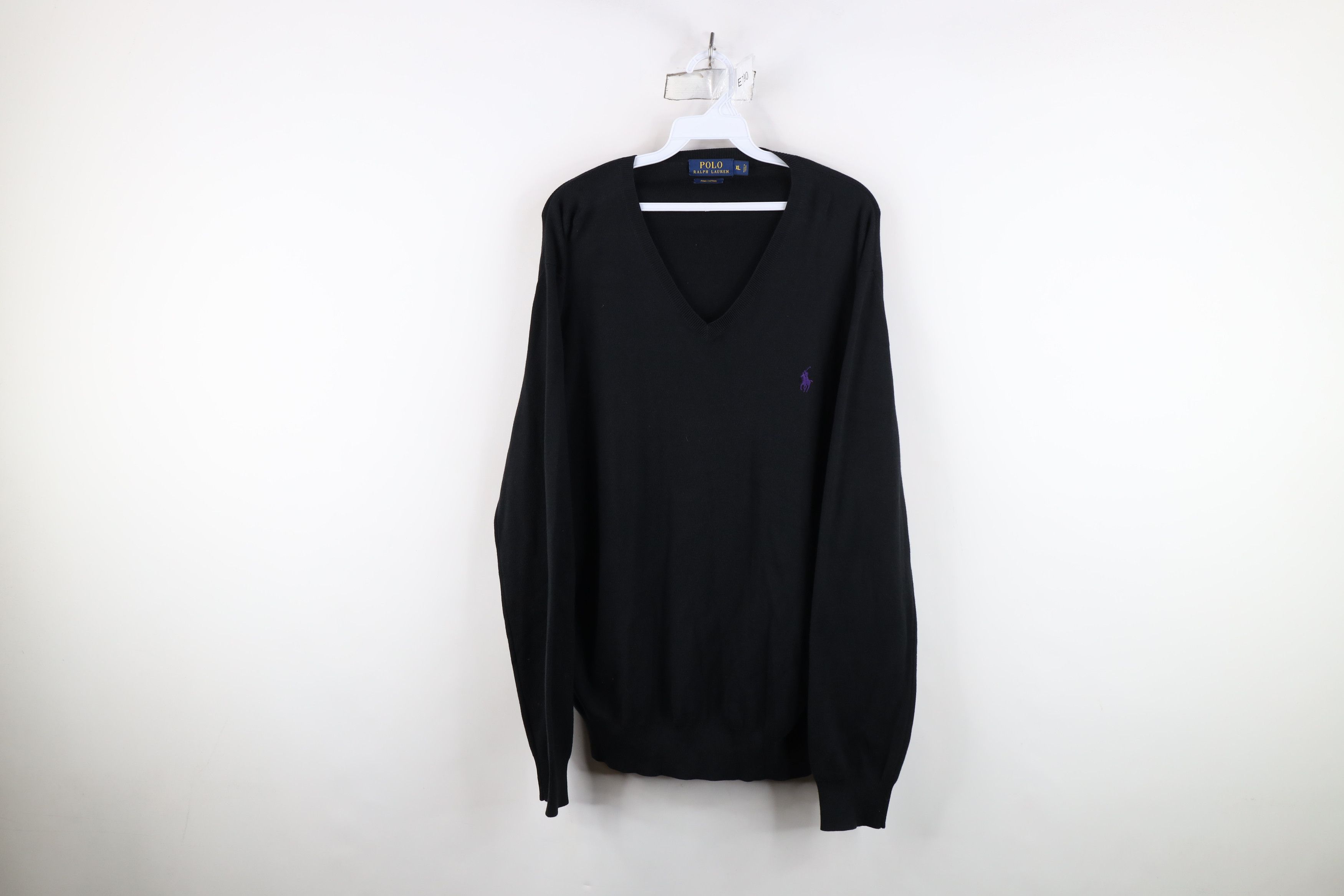 Ralph Lauren Vintage Ralph Lauren Lightweight Cotton Knit V-Neck Sweater Size US XL / EU 56 / 4 - 1 Thumbnail