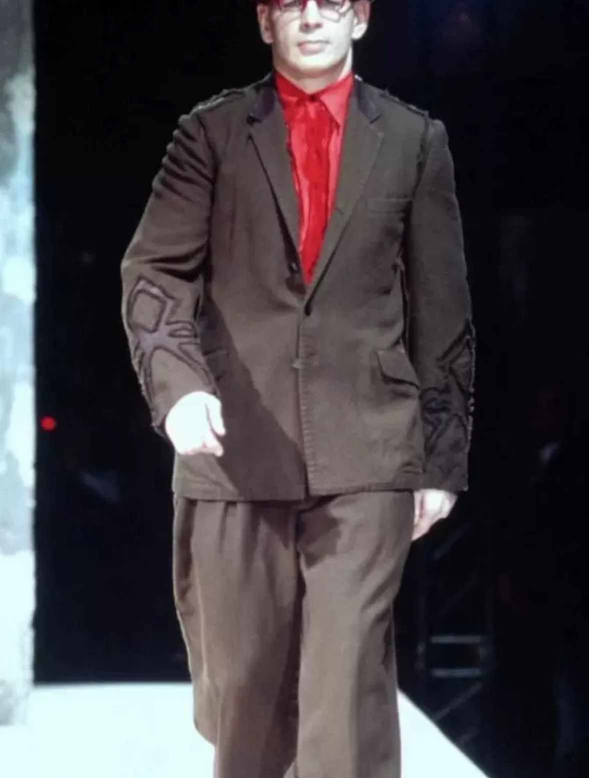 Yohji Yamamoto Yohji Yamamoto 03aw Kangaroo Leather Suit Jacket Size US L / EU 52-54 / 3 - 8 Thumbnail