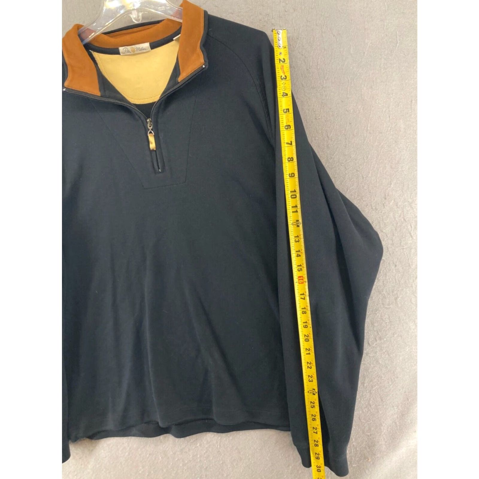 Peter Millar Peter Millar Knit Sweater XL Black Striped Long Sleeve 1/4 Zip Casual Golf Mens Size US XL / EU 56 / 4 - 4 Thumbnail