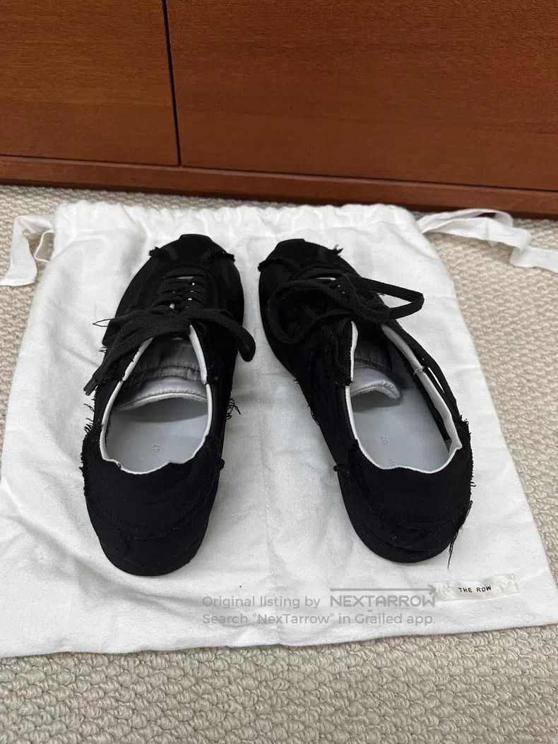 The Row The Row Black Silk Sneakers Size US 6.5 / IT 36.5 - 2 Thumbnail