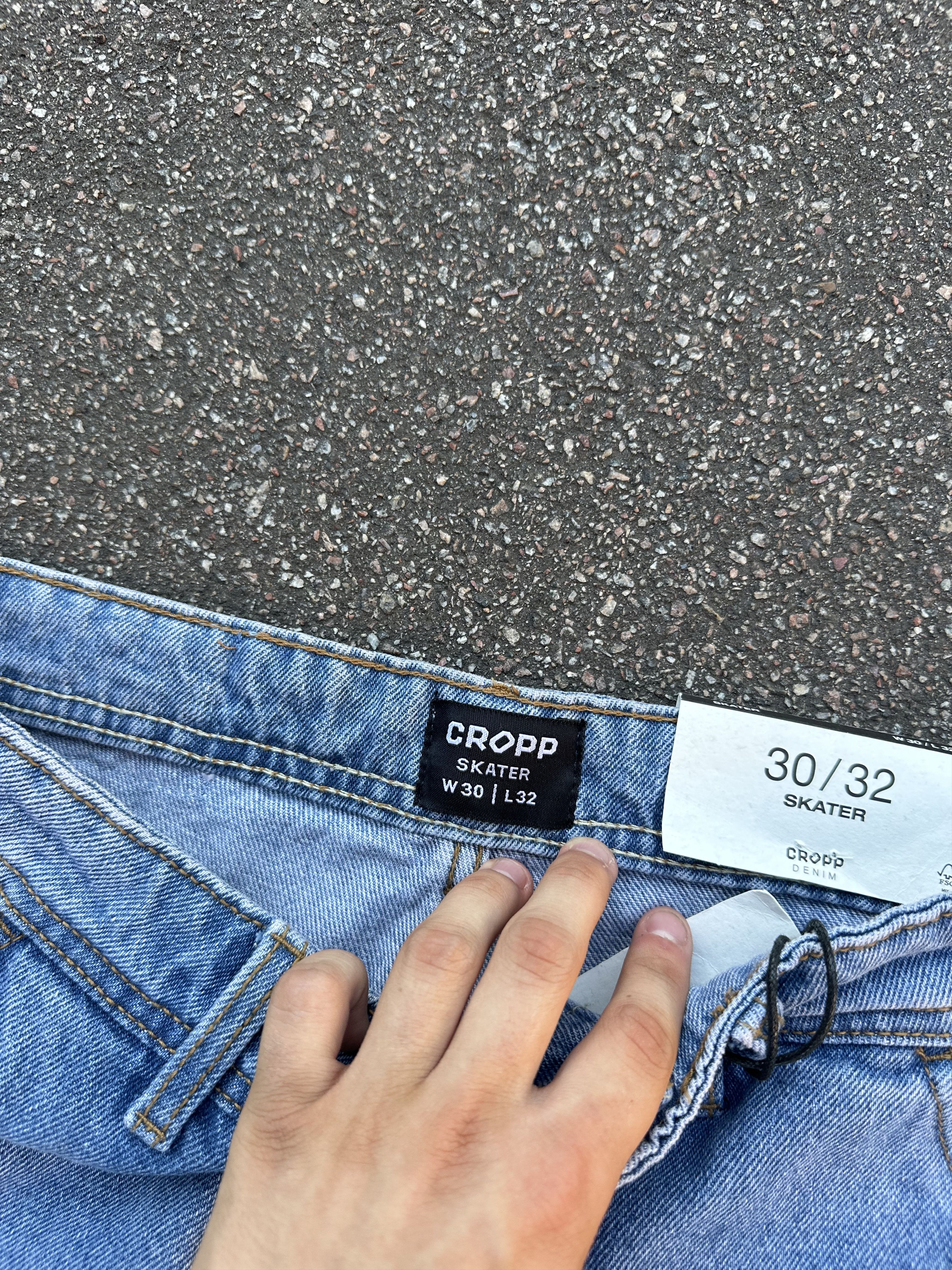 Japanese Brand Baggy Skate Jeans Blue Denim Japanese Style New Size US 32 / EU 48 - 6 Thumbnail