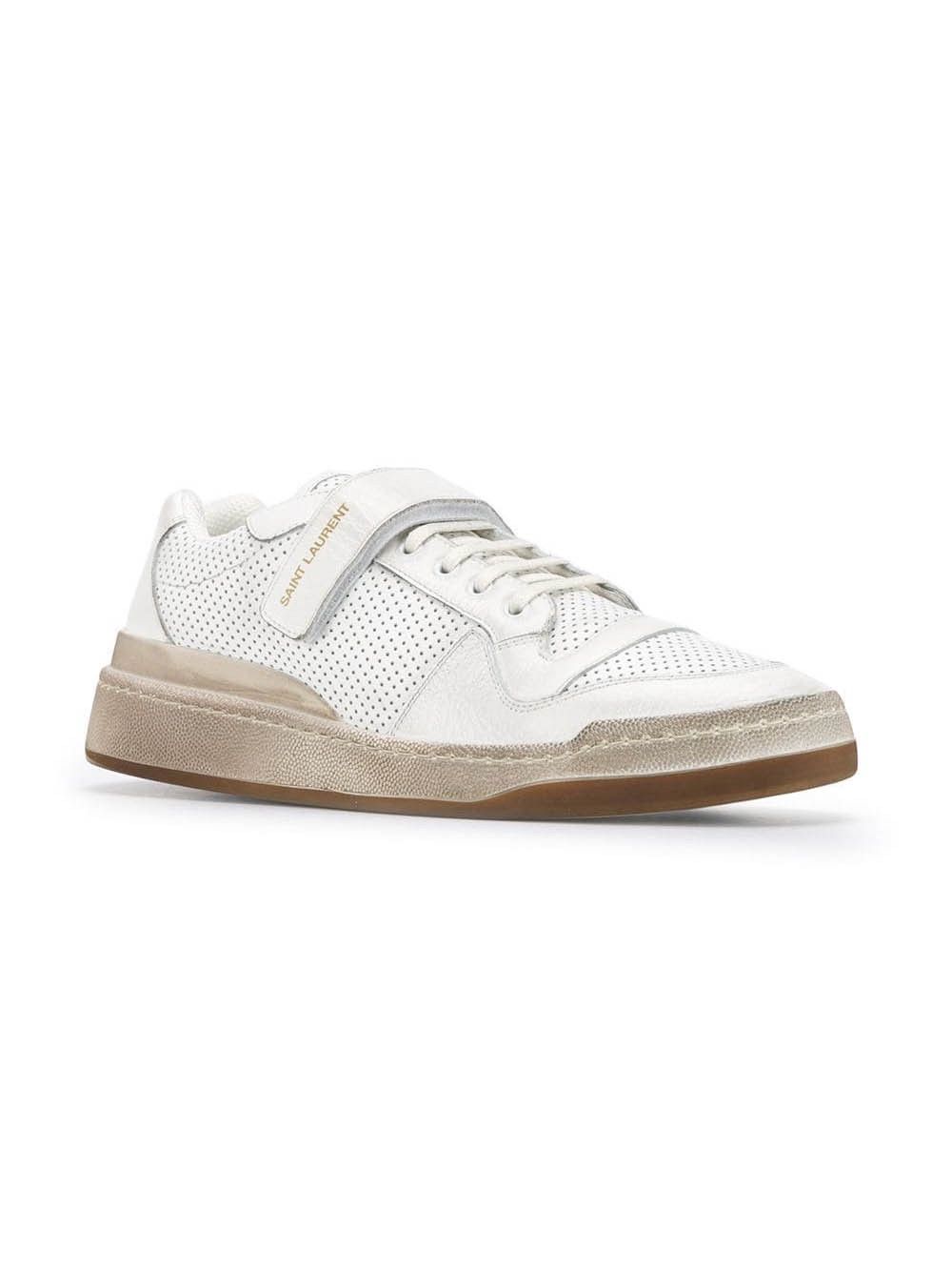 Saint Laurent Paris SL24 Perforated Leather Sneakers. Size 8 Size US 8 / EU 41 - 7 Thumbnail