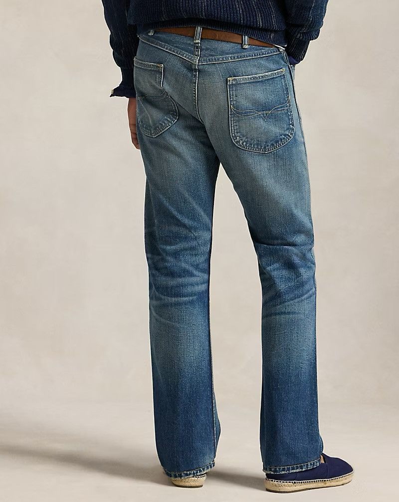 Polo Ralph Lauren Polo Ralph Lauren Heritage Rider Bootcut Jean Blue 33/32 Size US 33 - 4 Thumbnail