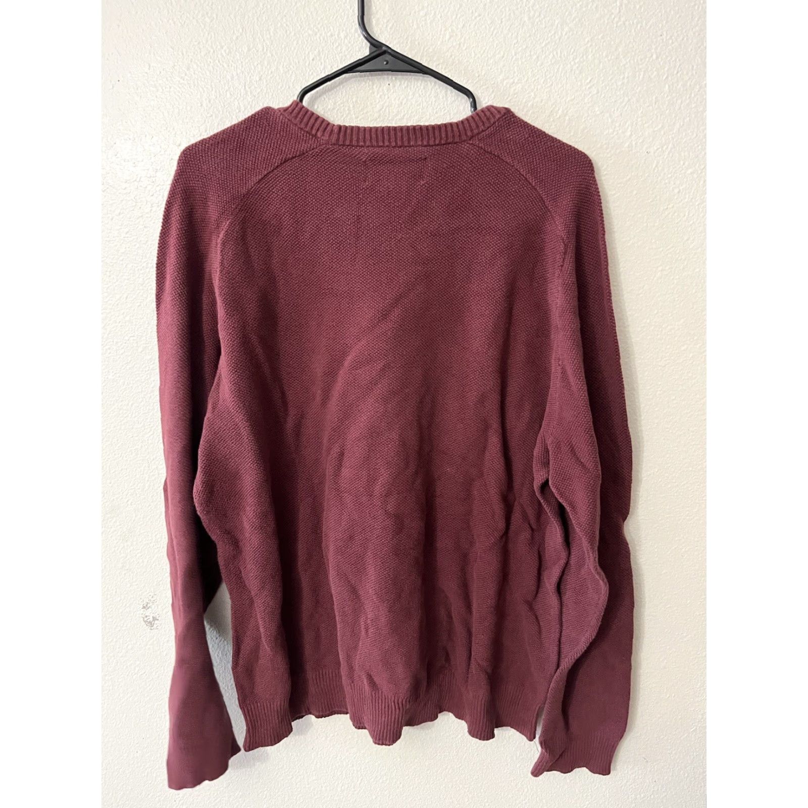 Vintage Penguin Cotton Sweater Mens XL Maroon Pullover Crew Golf Classic Size US XL / EU 56 / 4 - 3 Thumbnail