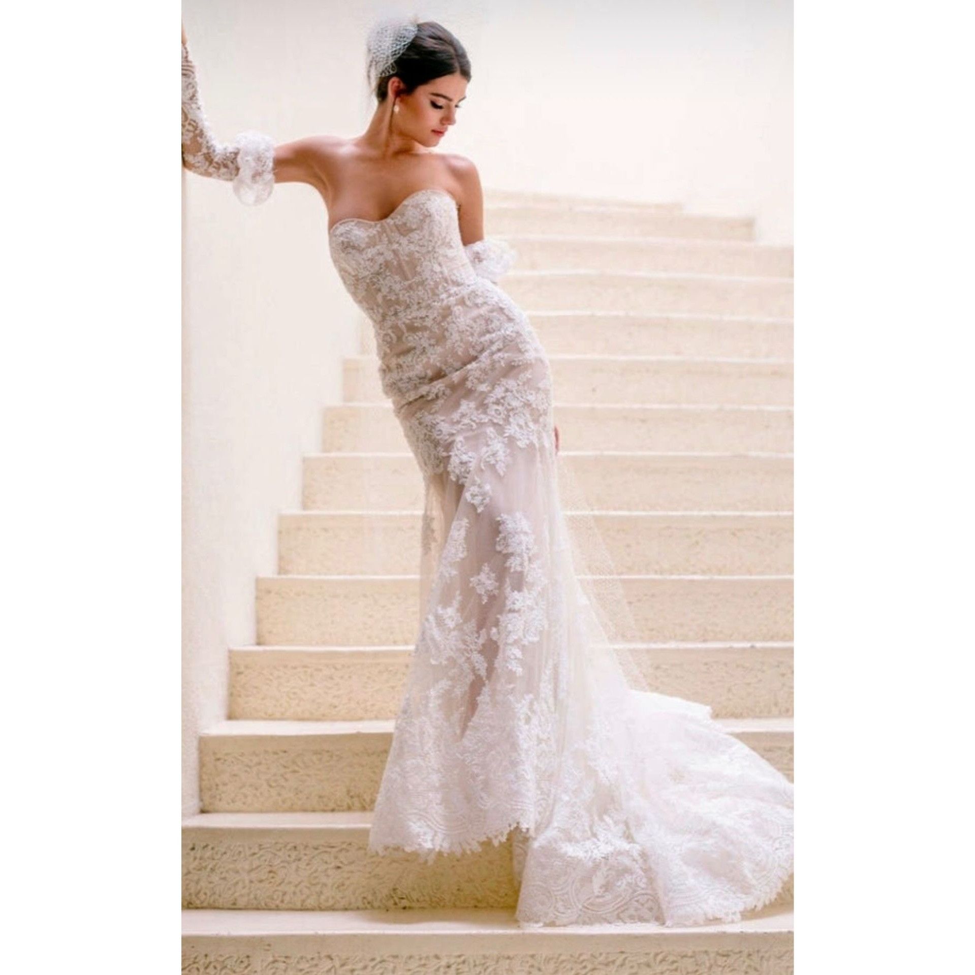 Other WATTERS Wedding Dress Gown Liv #63701B Size 10 Ivory Blush L Size L / US 10 / IT 46 - 3 Thumbnail