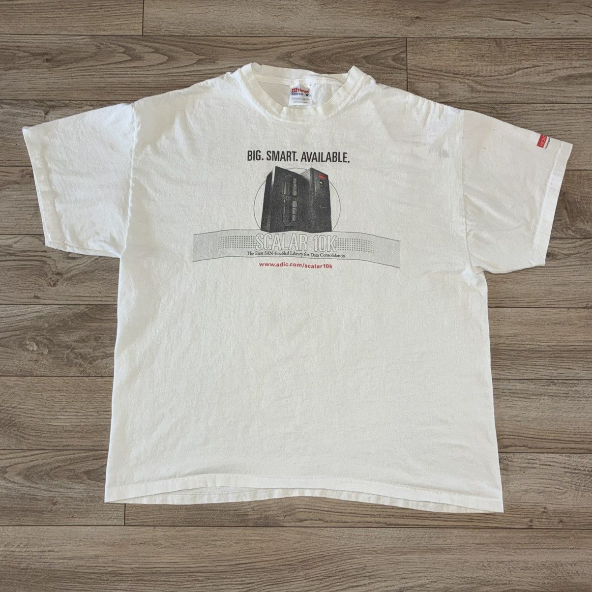 Hanes Vintage ADIC Scalar 10K computer tech tee shirt Size US XL / EU 56 / 4 - 1 Thumbnail