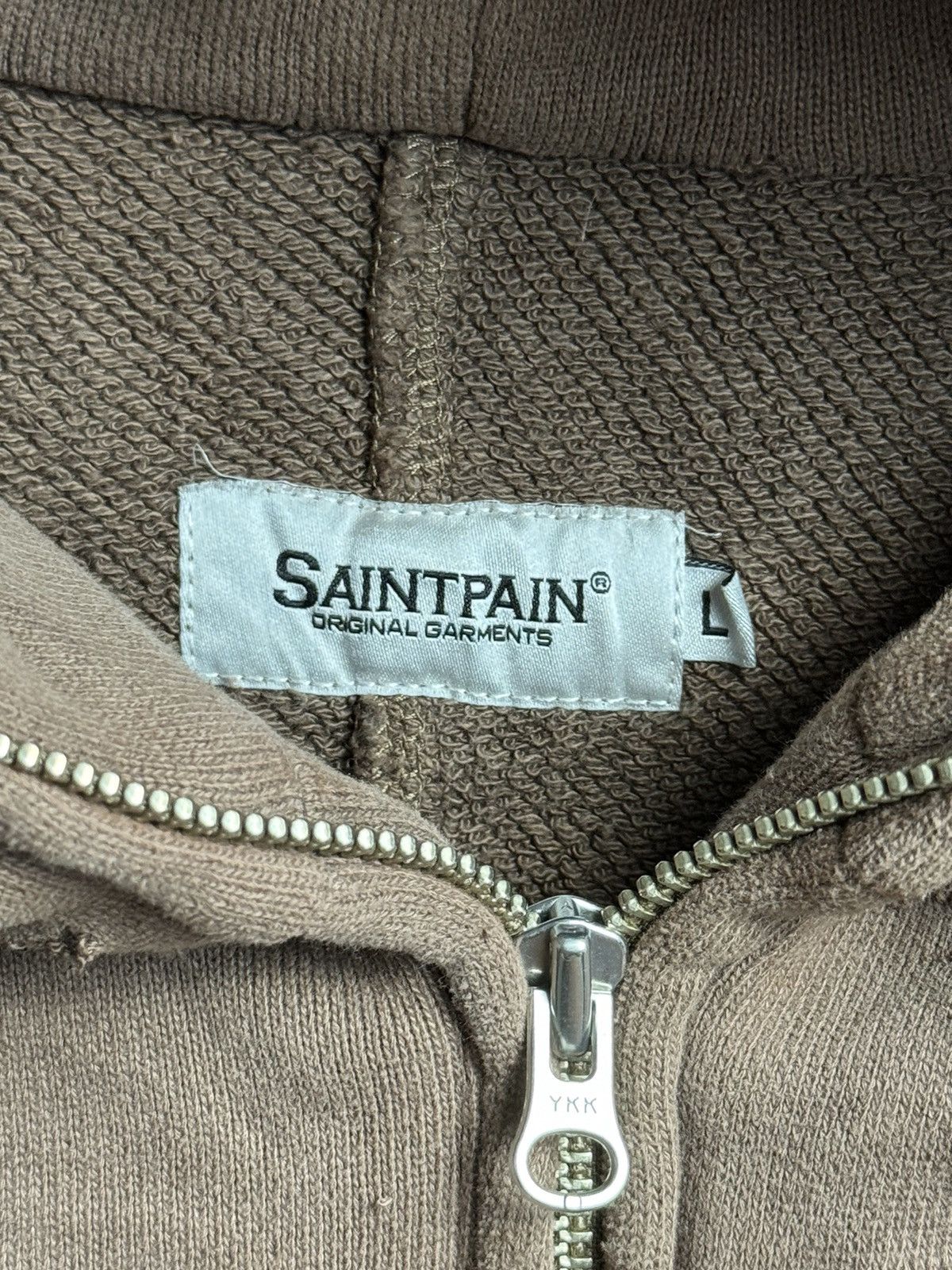 If Six Was Nine × Japanese Brand × Le Grande Bleu (L.G.B.) Brown Hoodie Crazy Distressed Hoodie by Saint Pain Size US L / EU 52-54 / 3 - 3 Thumbnail