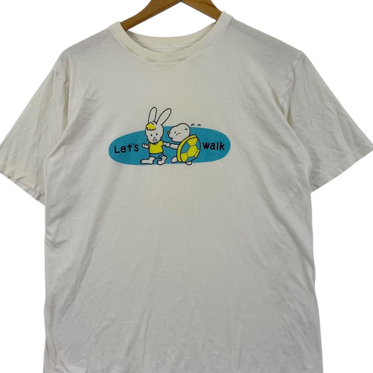 Vintage Vintage JAPAN ANIMATION Lets Walk Cartoon Tee Shirt Top Size M / US 6-8 / IT 42-44 - 3 Thumbnail
