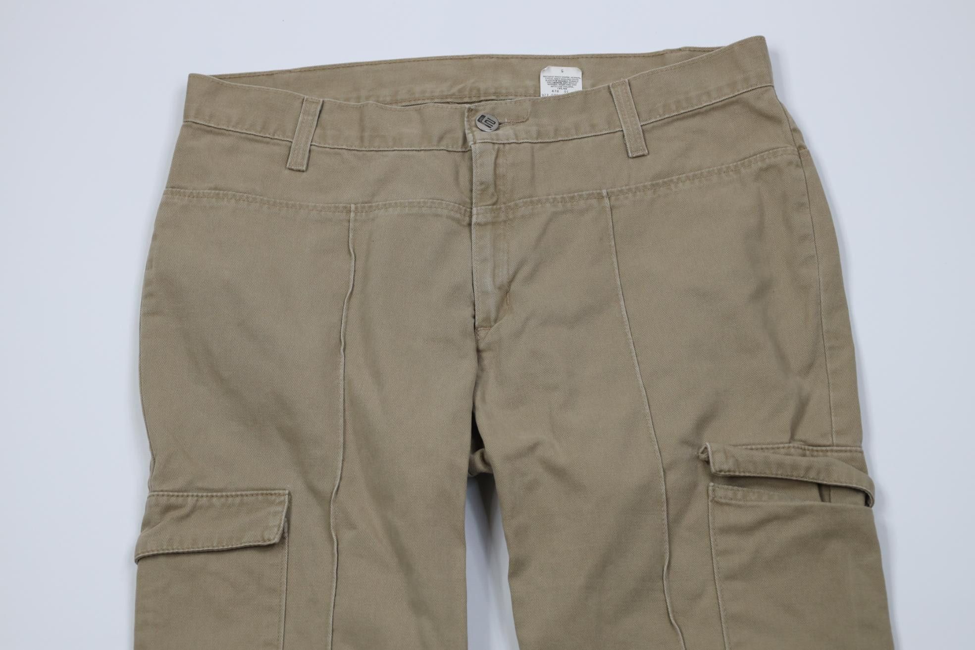 Levi's Vintage 90s Levi's L2 Babydoll Flared Wide Leg Cargo Pants Size 34" / US 12 / IT 48 - 2 Thumbnail