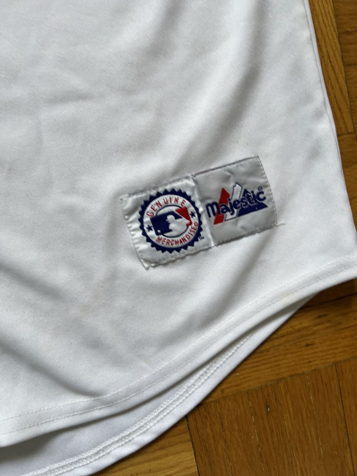 Majestic Jersey New York Mets Baseball Jersey MLB White Vintage 90’s Size US L / EU 52-54 / 3 - 3 Thumbnail