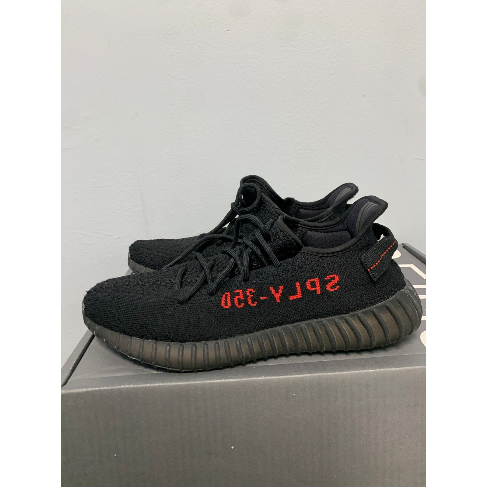 Adidas adidas Yeezy Boost 350 V2 Black Red Size 11.5 Used Size US 11.5 / EU 44-45 - 3 Thumbnail