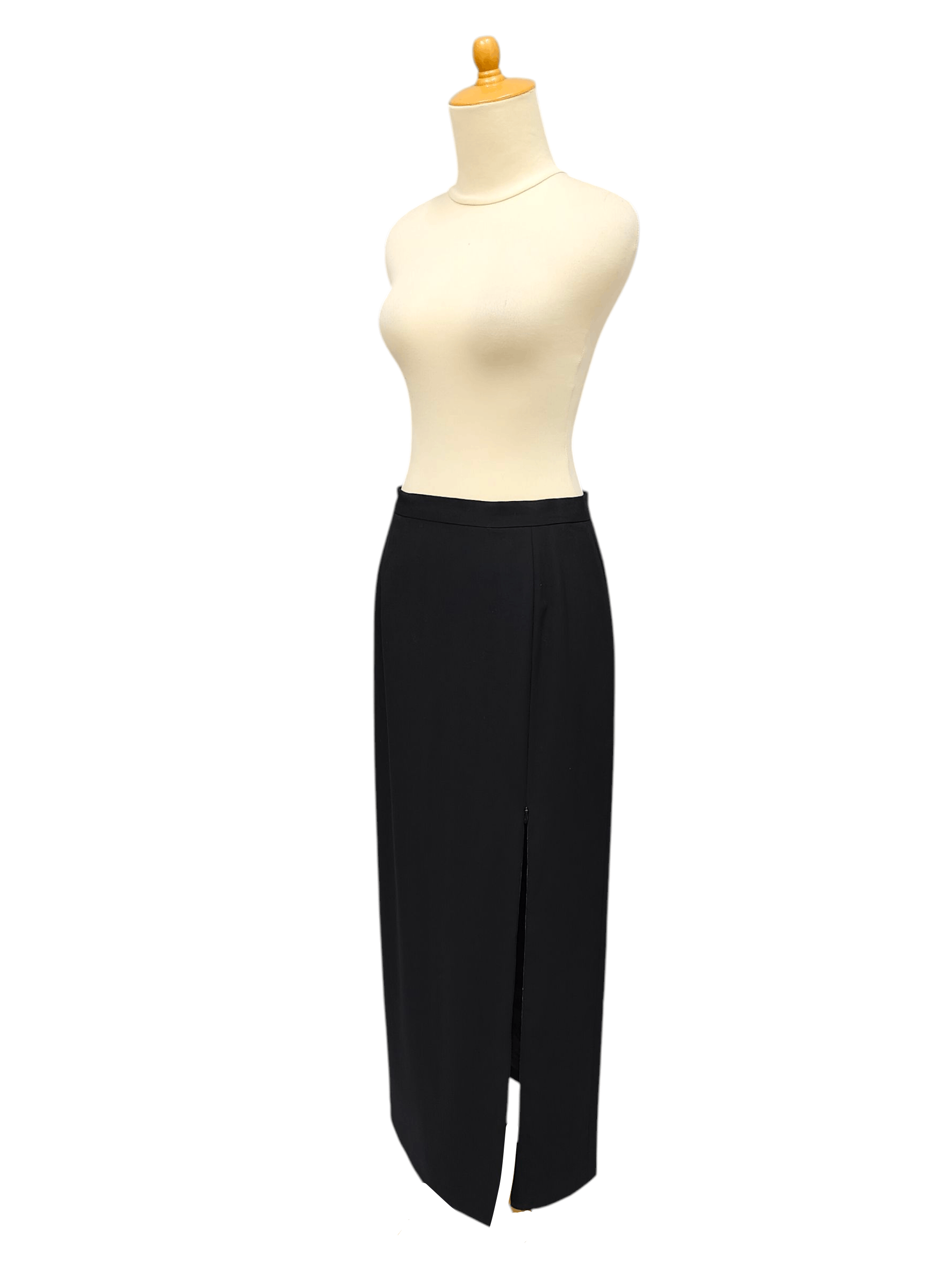 Givenchy 90s Givenchy 🇫🇷 Boutiques Line Wool Pencil Maxi Skirt Size 29" - 4 Thumbnail