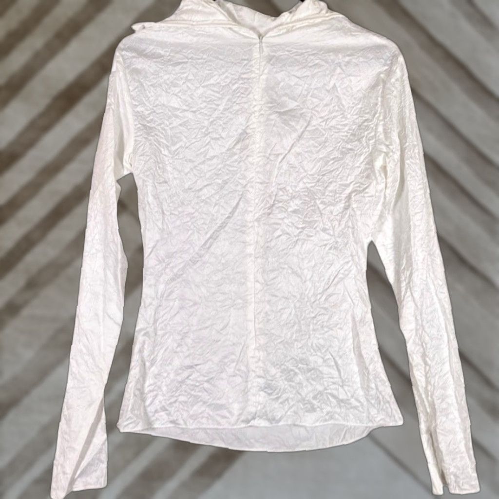 Zara Zara Womens Jacket White Lightweight Zip Up Long Sleeve Viscose Blend XXS Jacket Women 2XS Casual Athletic Outdoor Size XXS / US 00 / IT 34 - 1 Thumbnail