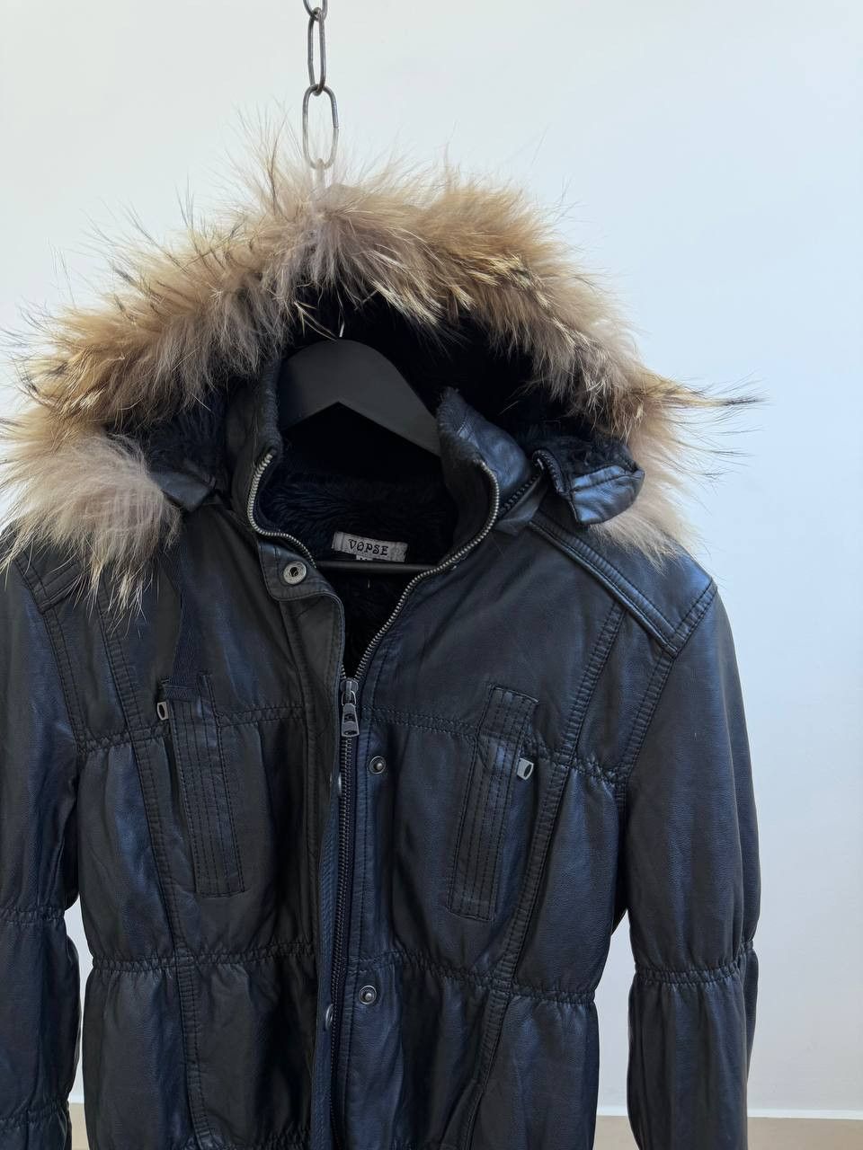Japanese Brand Avant-Garde Hysteric Glamour Style Leather Fur Jacket Size US M / EU 48-50 / 2 - 4 Thumbnail