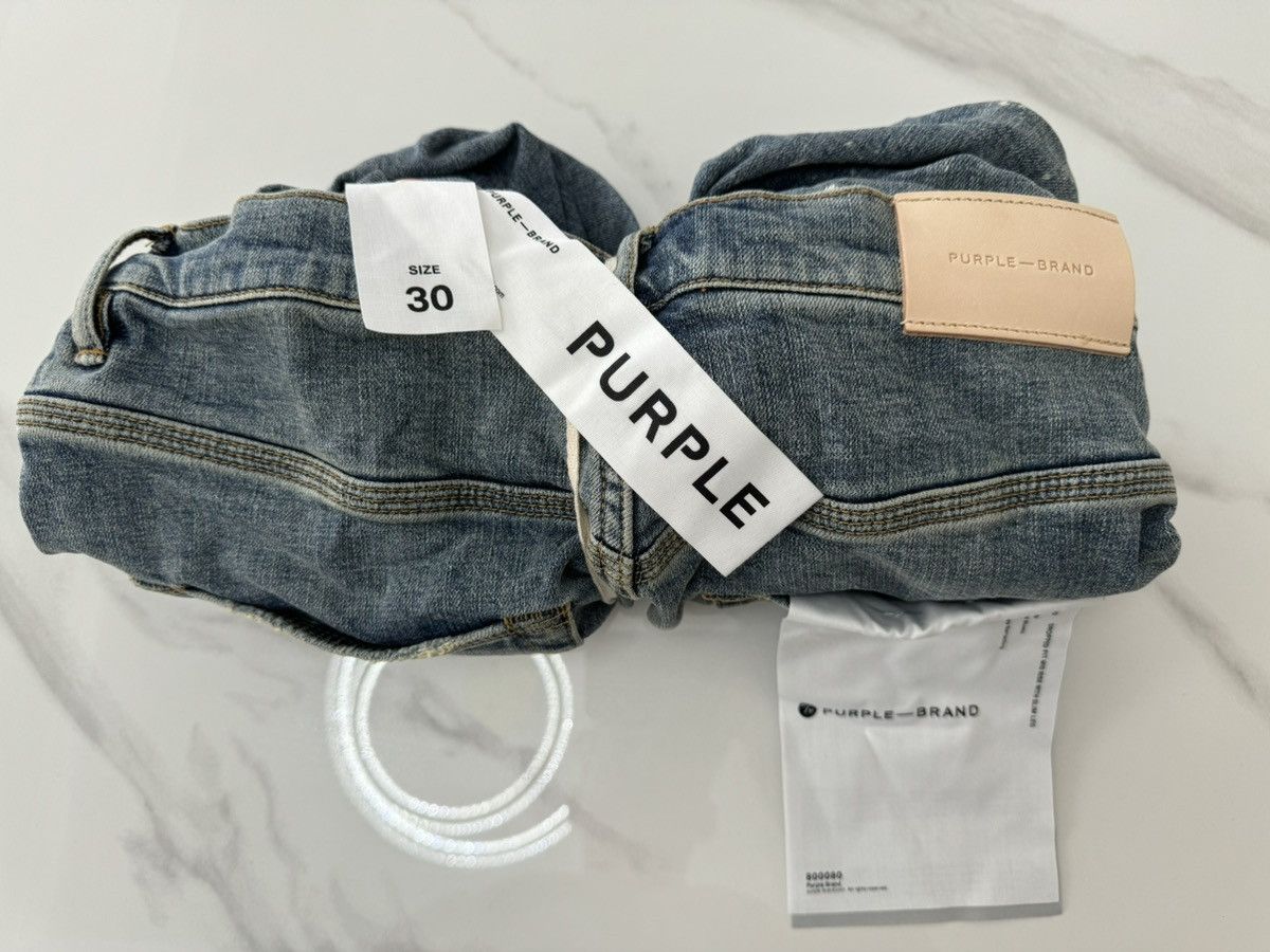 Purple P002 Vintage Spotted Indigo Size US 30 / EU 46 - 10 Thumbnail