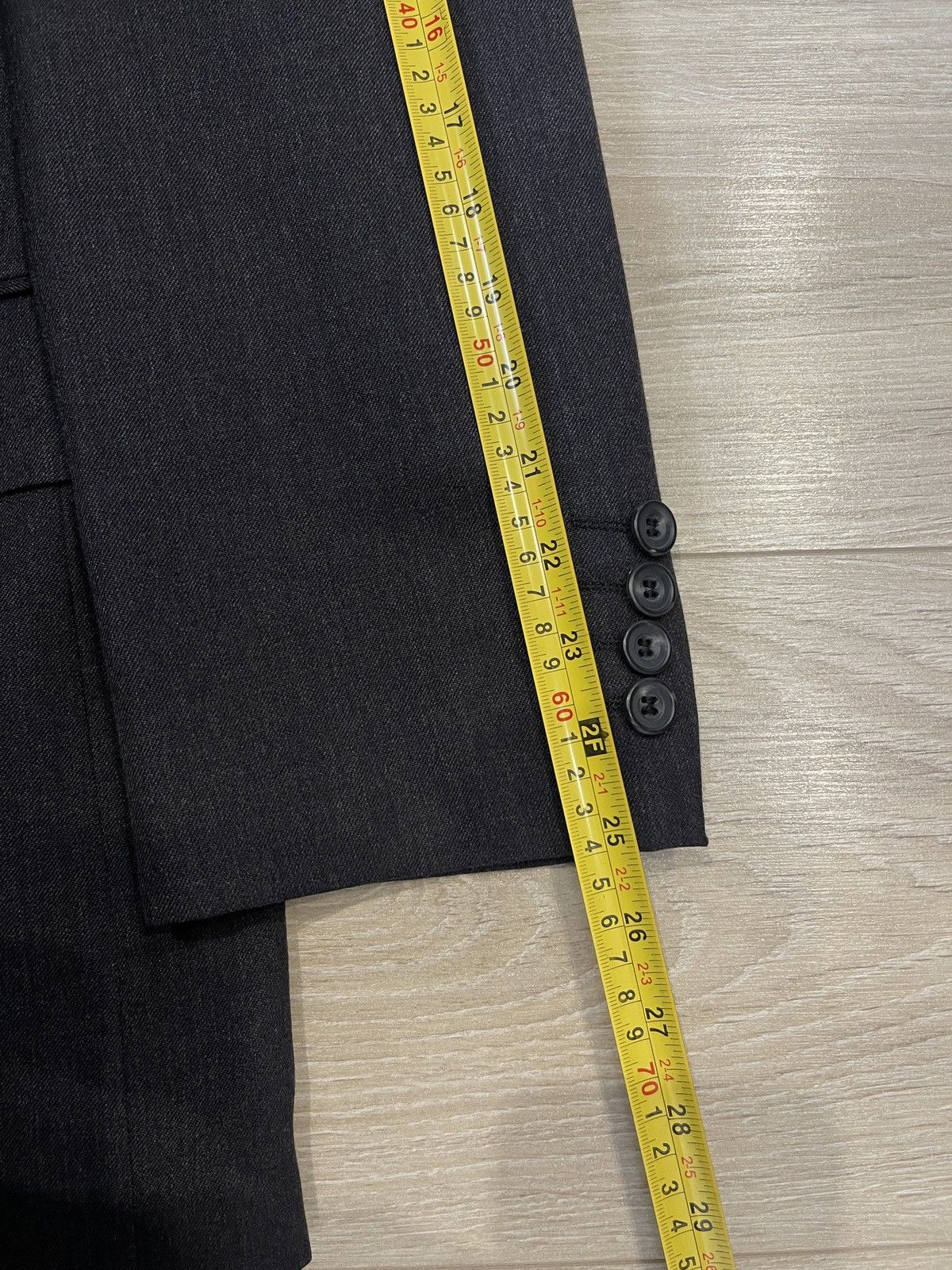 DAKS DAKS London Gray 2-Piece Suit - 100% Pure New Wool Size 38R Size 38R - 9 Thumbnail