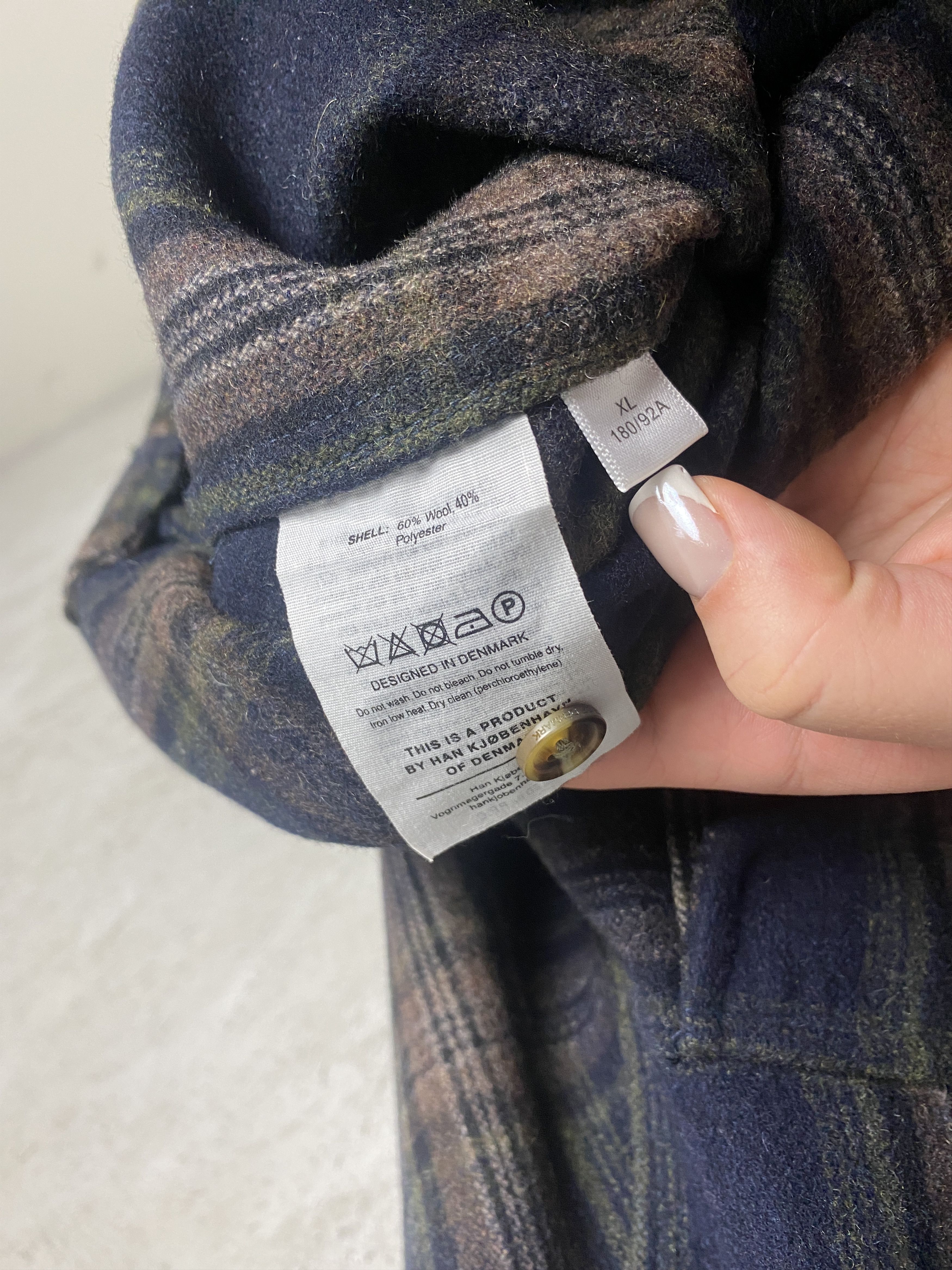 Han Kjobenhavn Han Kjobenhavn checked overshirt shirt wool Size US XL / EU 56 / 4 - 5 Thumbnail