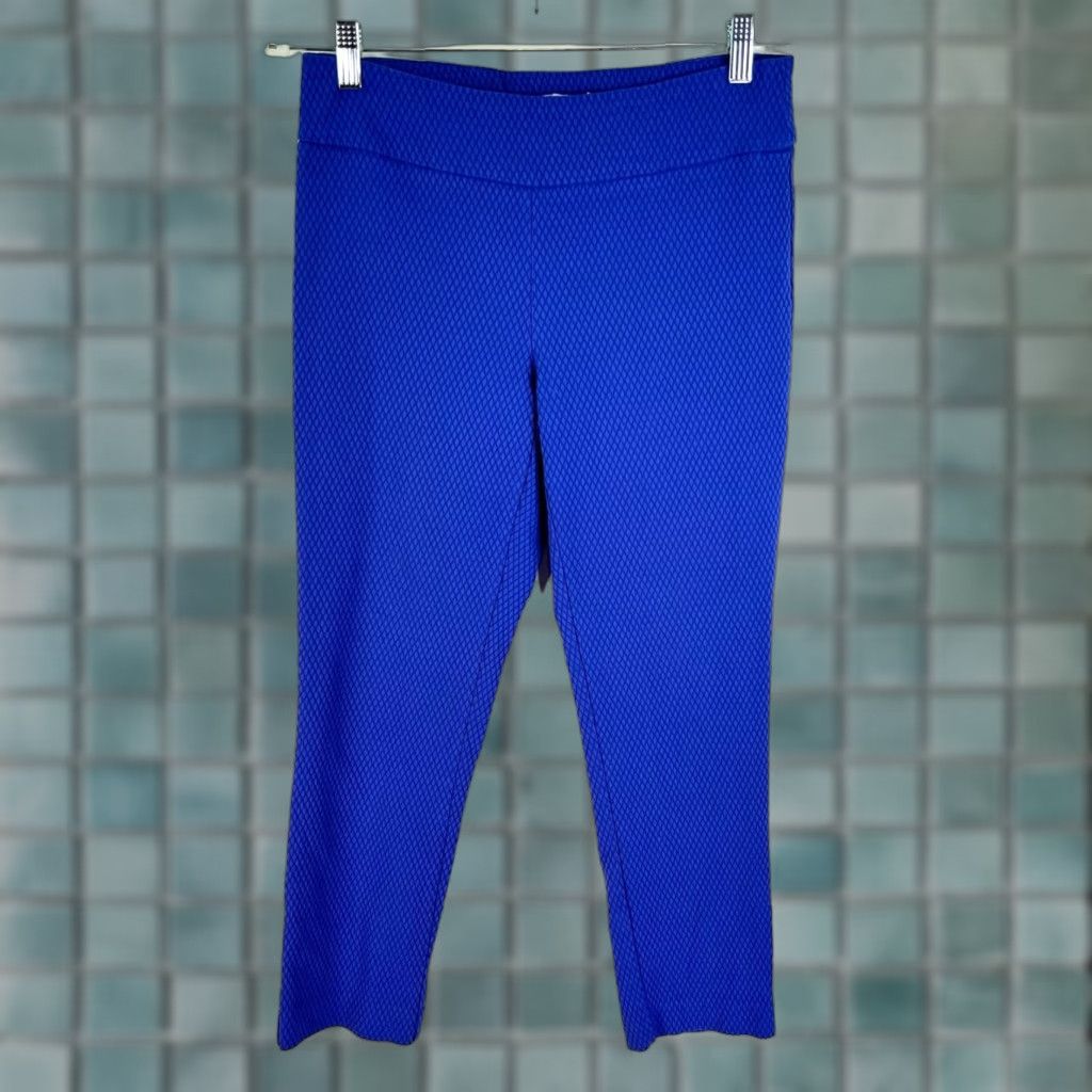 Vintage Carolina Belle Montreal Waffle Print Legging Pants Women's Blue Size 6 28X25 Size 28" / US 6 / IT 42 - 1 Thumbnail