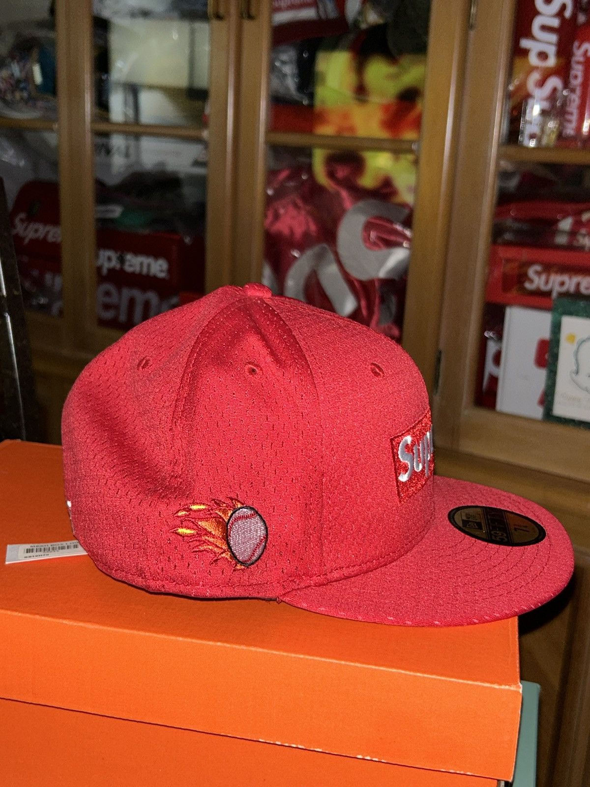 Supreme Supreme Mesh Box Logo New Era Hat SS18 NEW WITH TAGS 7 3/4 Size ONE SIZE - 2 Thumbnail