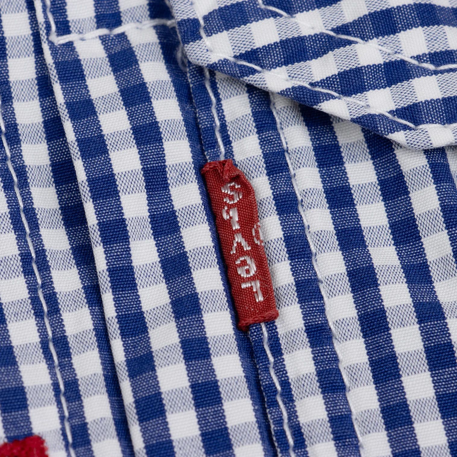 Junya Watanabe Double Button Check Shirt Jacket in Blue and White, Size S Size US S / EU 44-46 / 1 - 7 Thumbnail