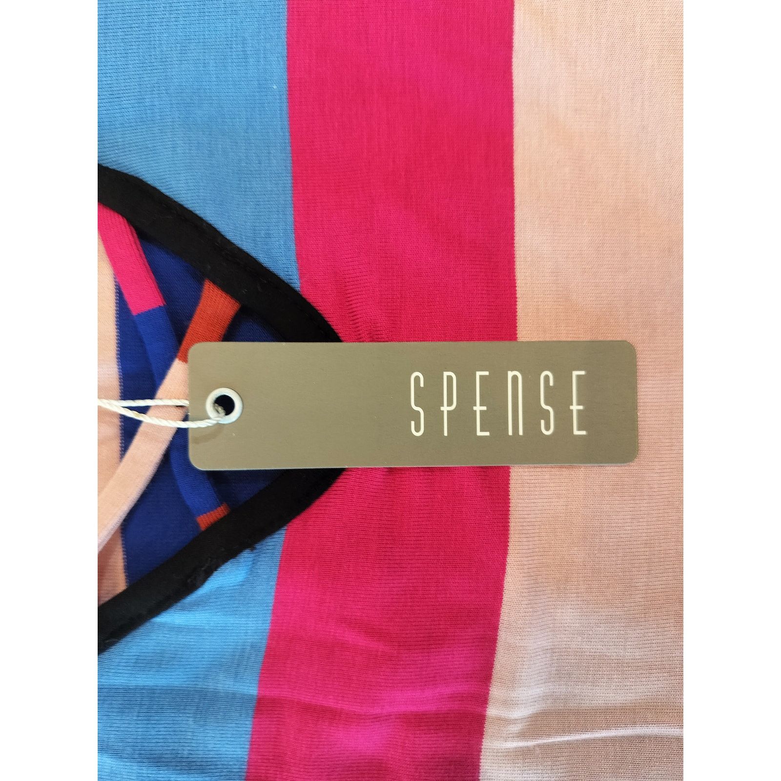 Other Spense Striped Maxi Dress M V Neck Short Sleeve Multicolor Size M / US 6-8 / IT 42-44 - 6 Thumbnail
