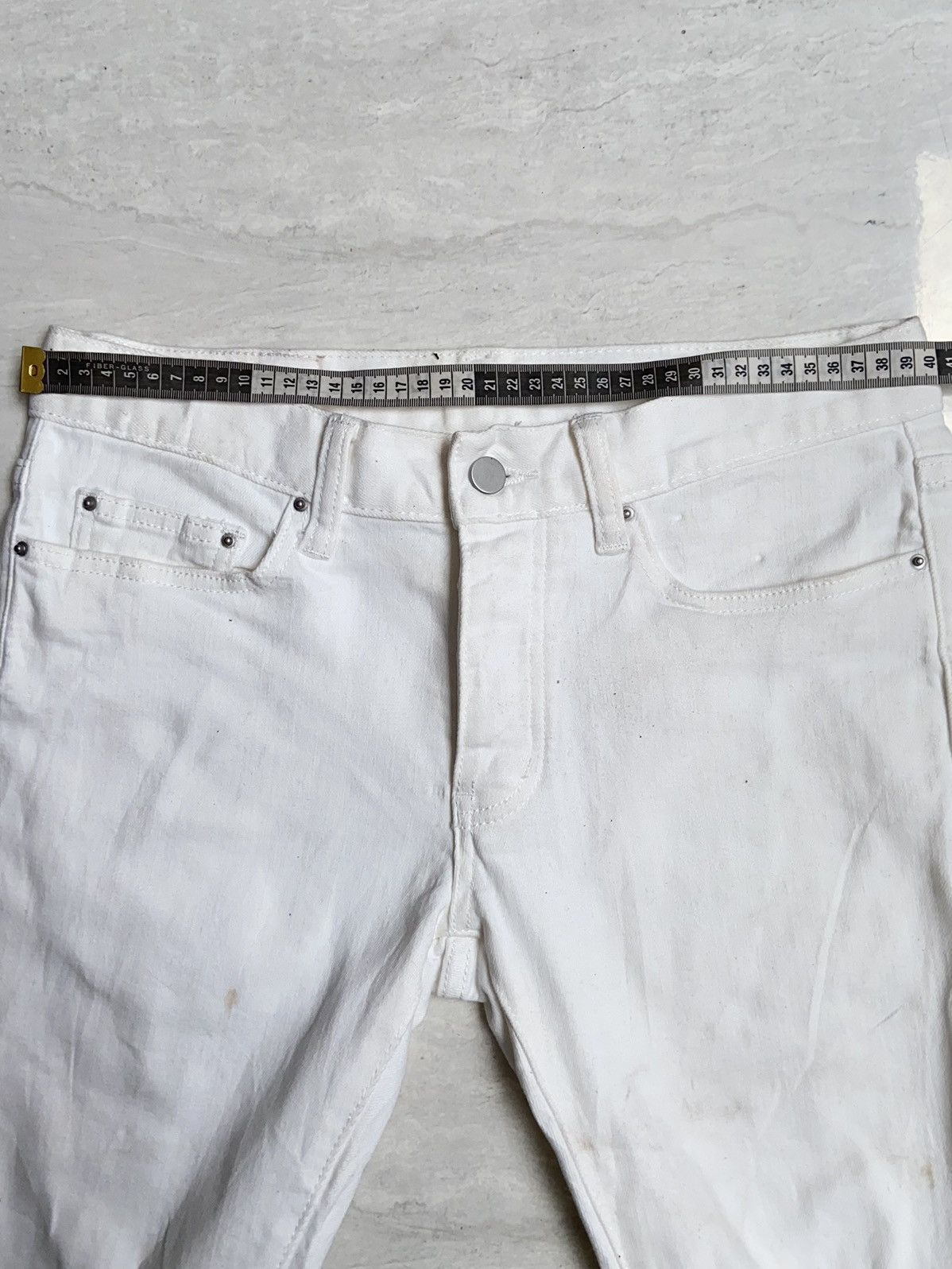 MNML MNML Zipper Skinny White Pants Size US 30 / EU 46 - 10 Thumbnail