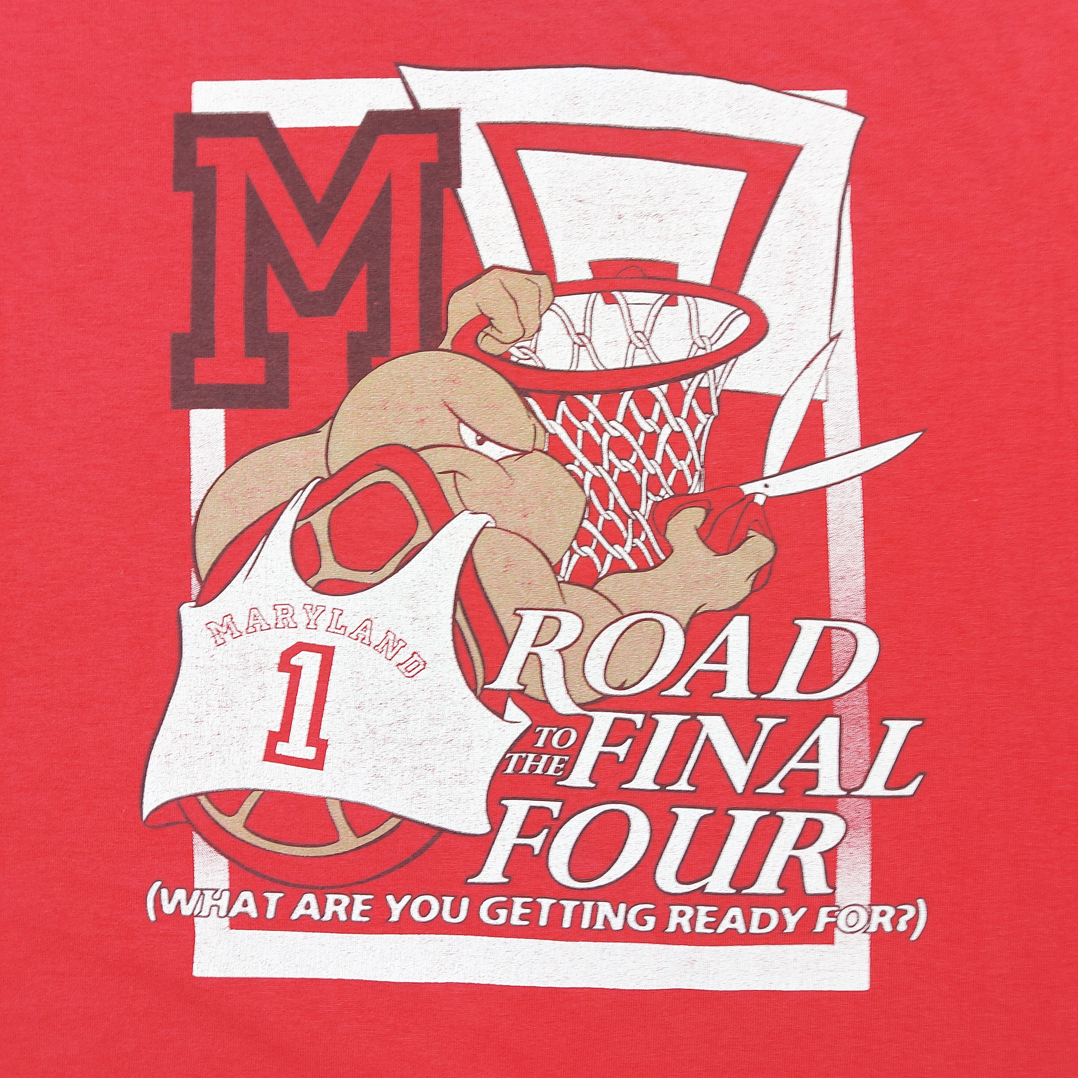 NCAA Vintage 90s TERPS University Of Maryland Terrapins NCAA TEE Size US XL / EU 56 / 4 - 4 Thumbnail