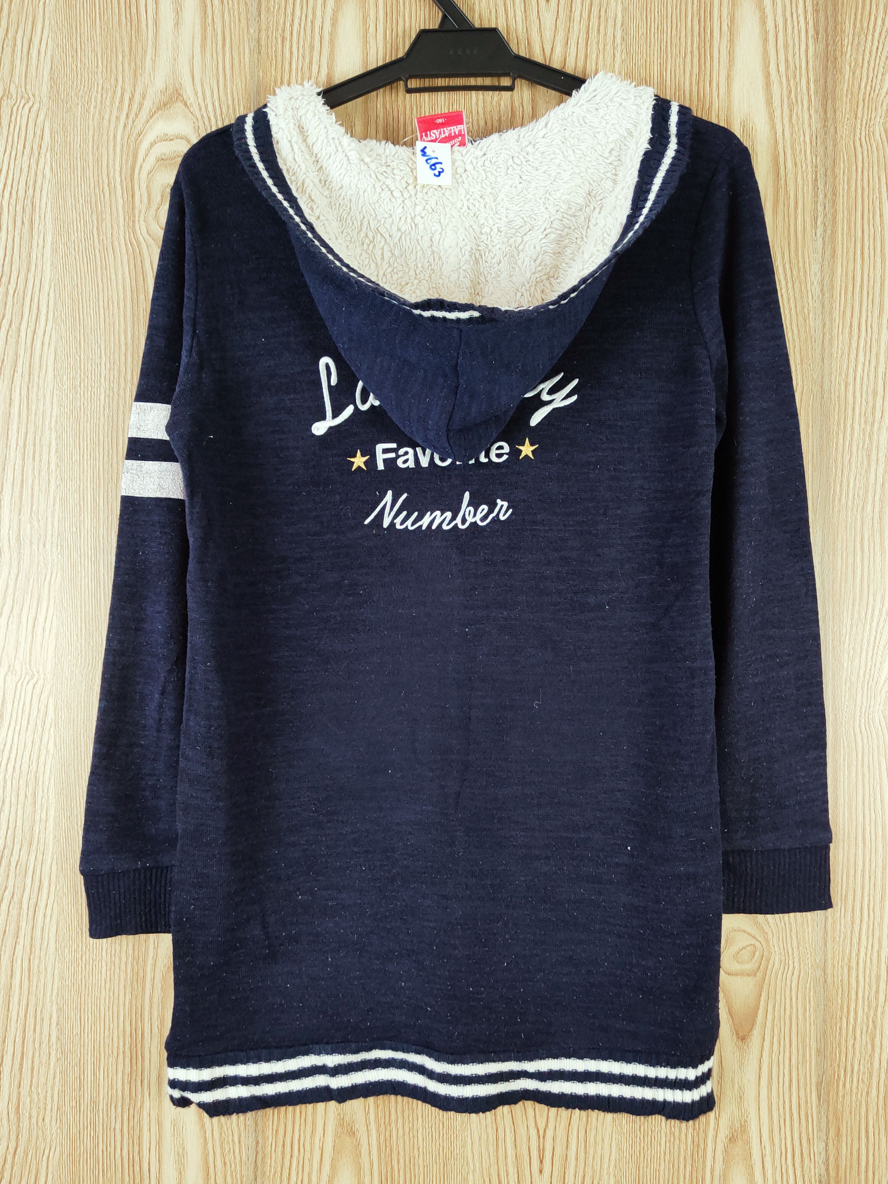 Homespun Knitwear × Vintage Lalatasty Navy Hoodie Knitwear Cardigan #W663 Size S / US 4 / IT 40 - 9 Thumbnail