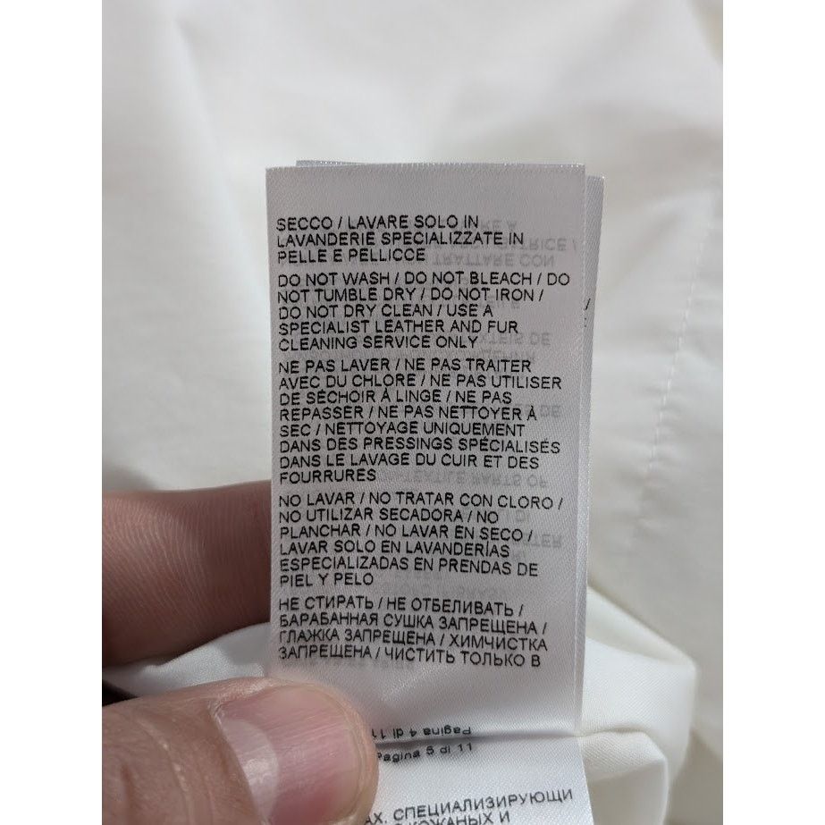 Bottega Veneta o1rshd1 Organic Frosted Poplin Gilet in Chalk Size US L / EU 52-54 / 3 - 20 Thumbnail