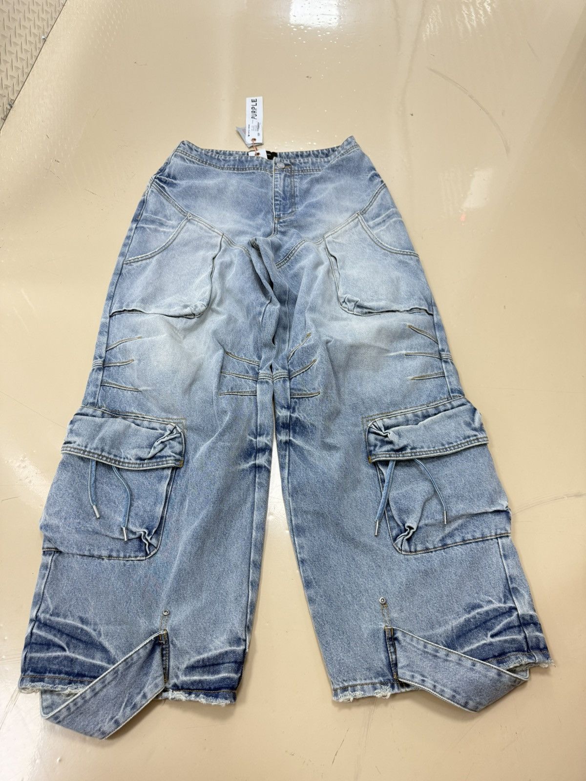 Other Purple Brand Baggy Aviator Hotfix Jeans Size 26" / US 2 / IT 38 - 1 Thumbnail