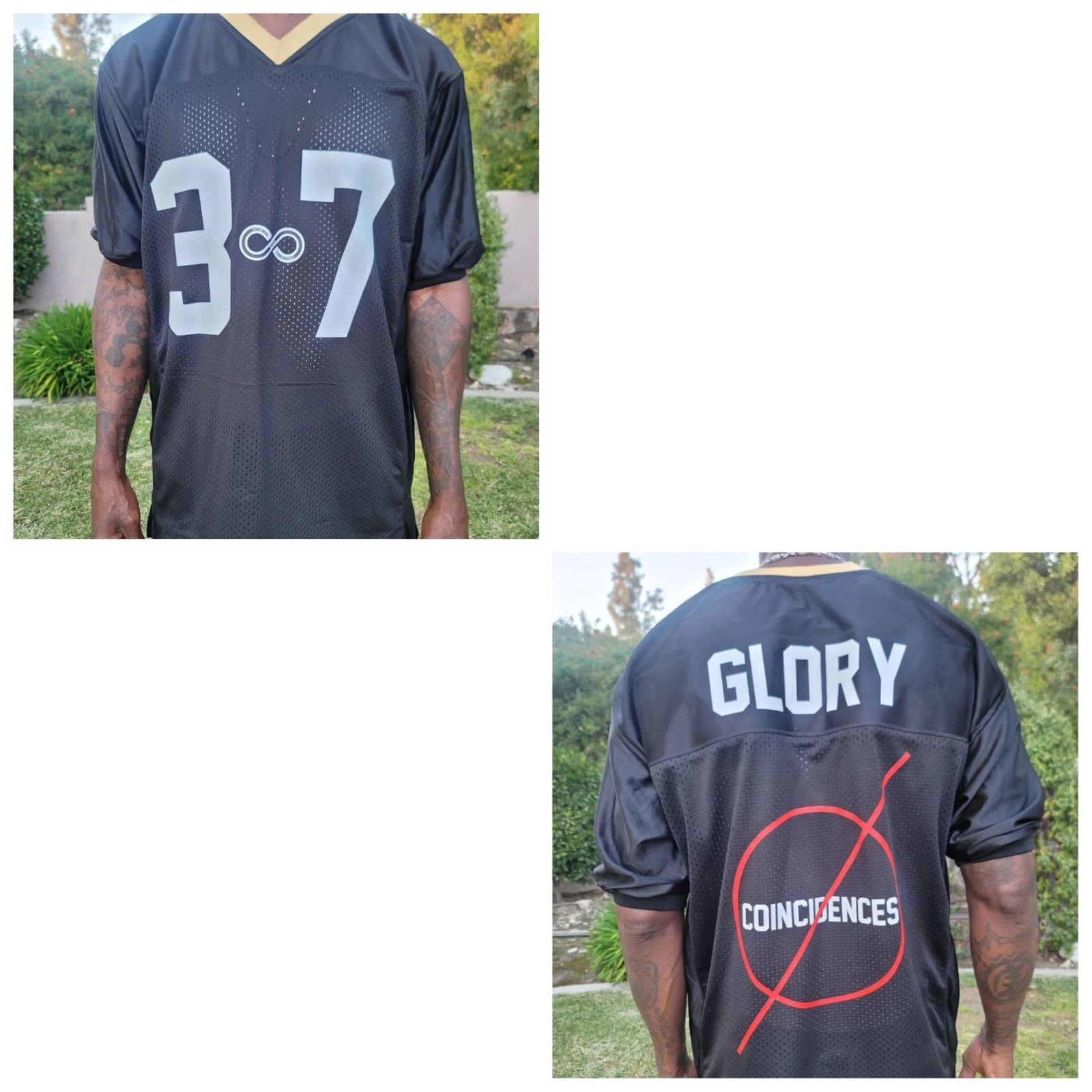 The Unbranded Brand Continual Coincidences Brand Upcycled Vtg Jersey GLORY Size US XL / EU 56 / 4 - 1 Thumbnail