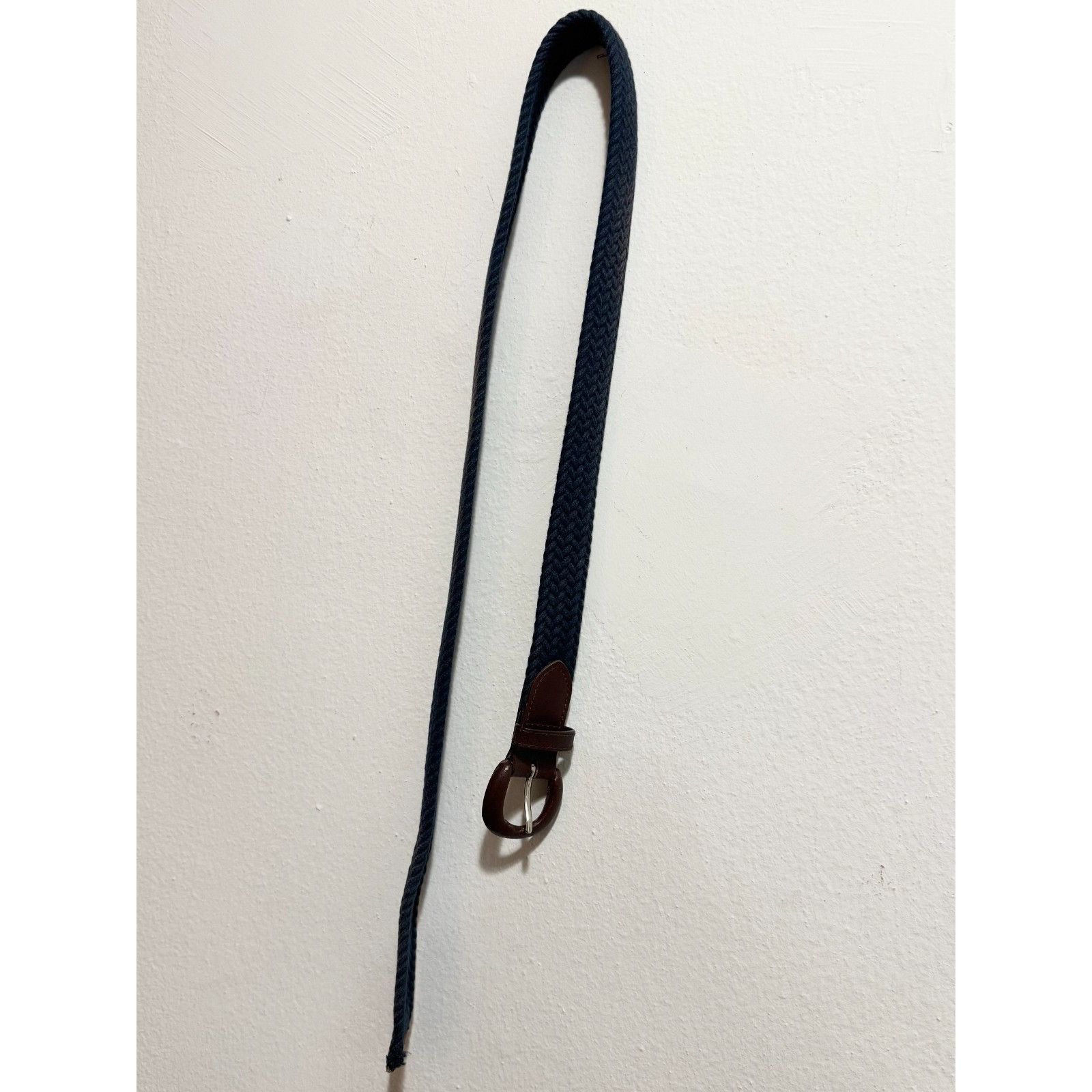 Vintage Vintage cotton blue woven leather belt size L Size ONE SIZE - 1 Thumbnail