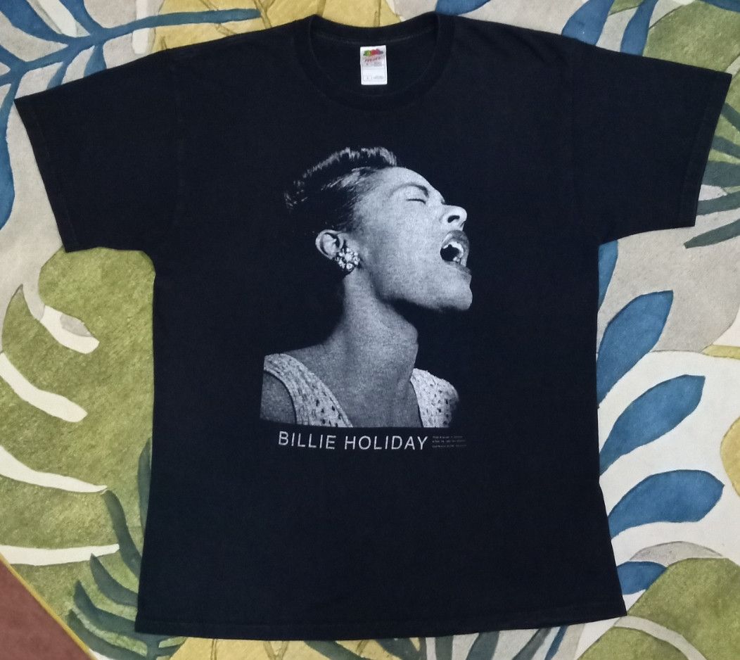 Band Tees Vintage 90s Billie Holiday T-shirt Size US L / EU 52-54 / 3 - 3 Thumbnail
