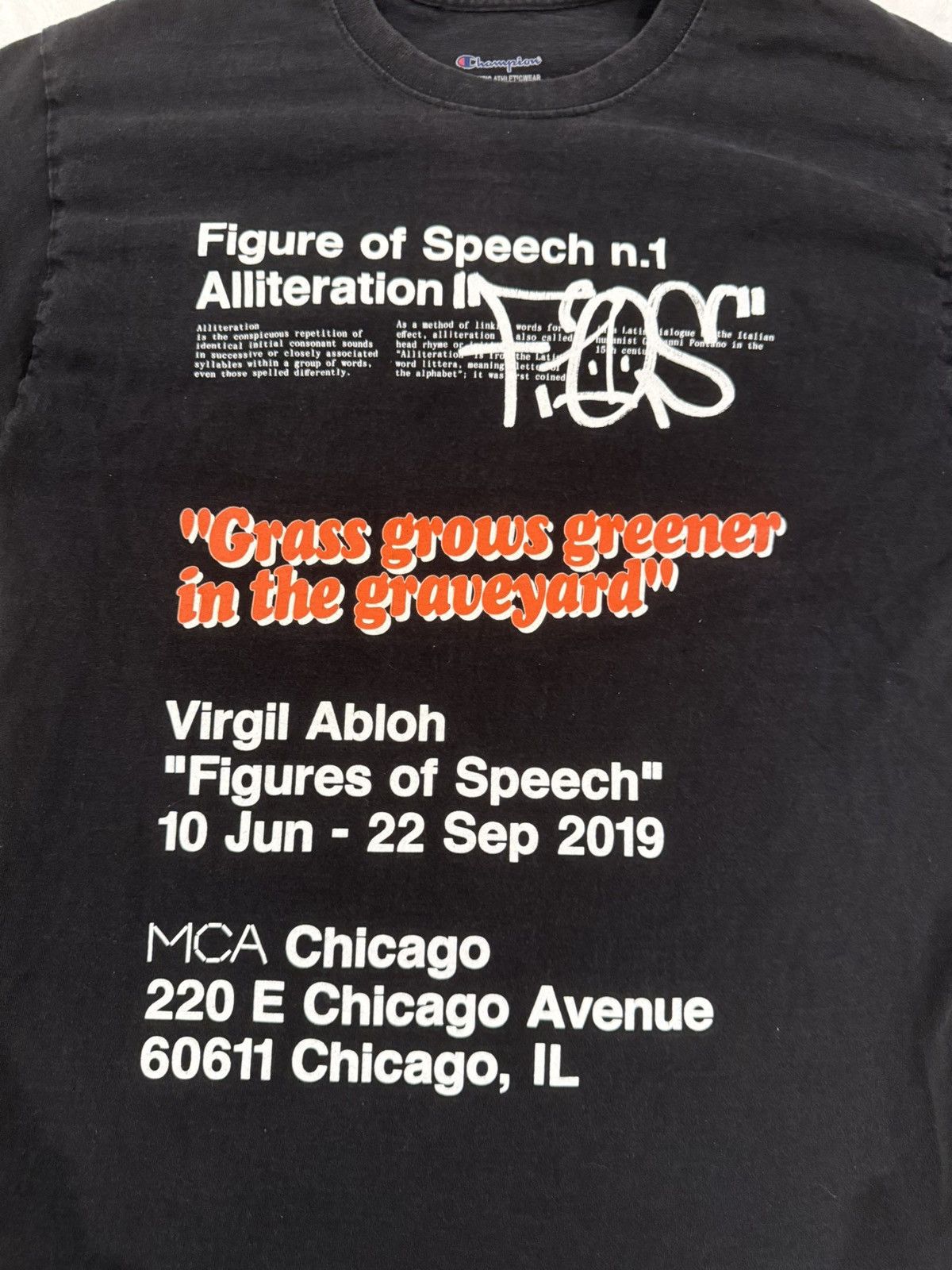 Champion × Off-White OFF WHITE Figures Of Speech T Shirt Size US M / EU 48-50 / 2 - 2 Thumbnail