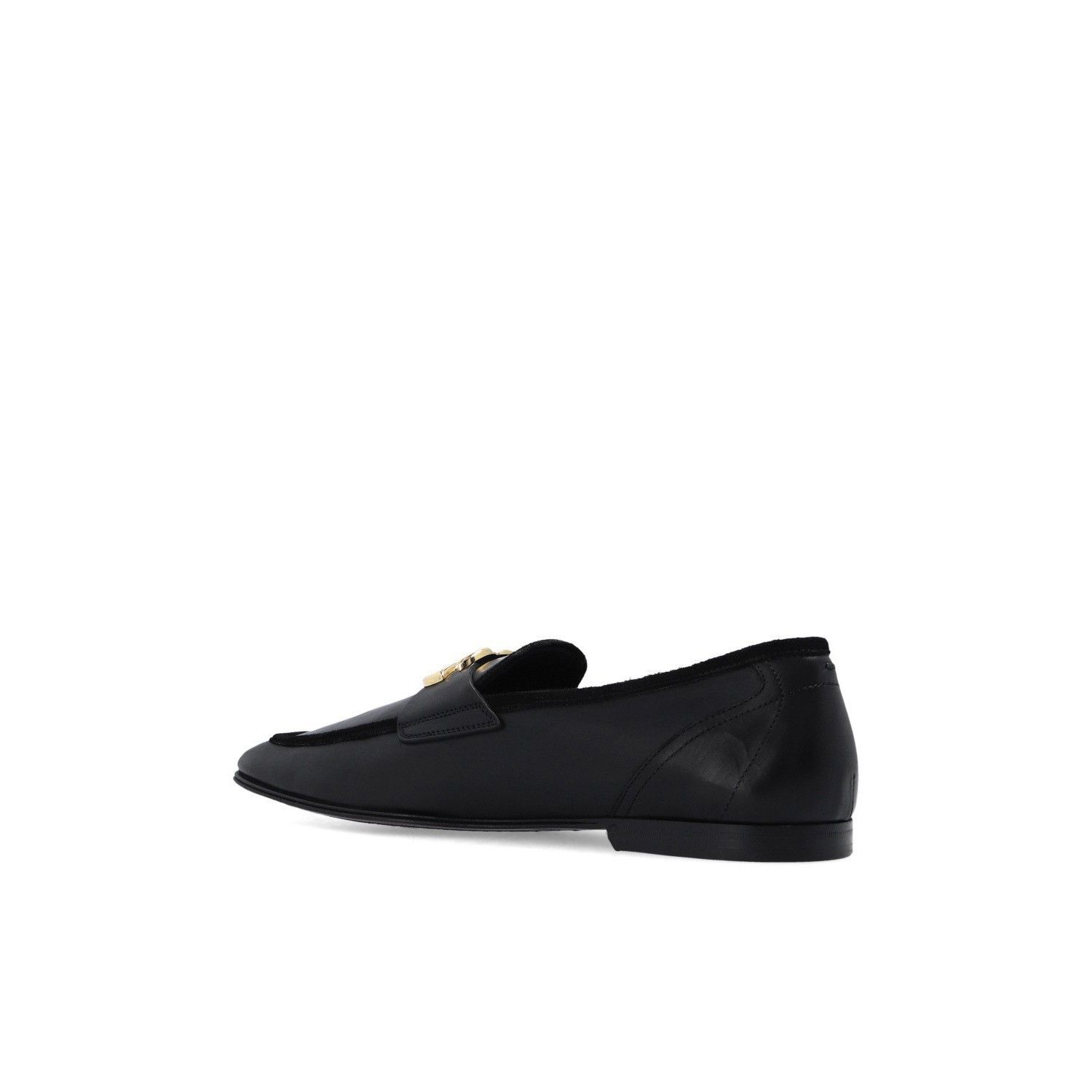 DOLCE&GABBANA DG Black Leather Loafers New & Authentic (Men'