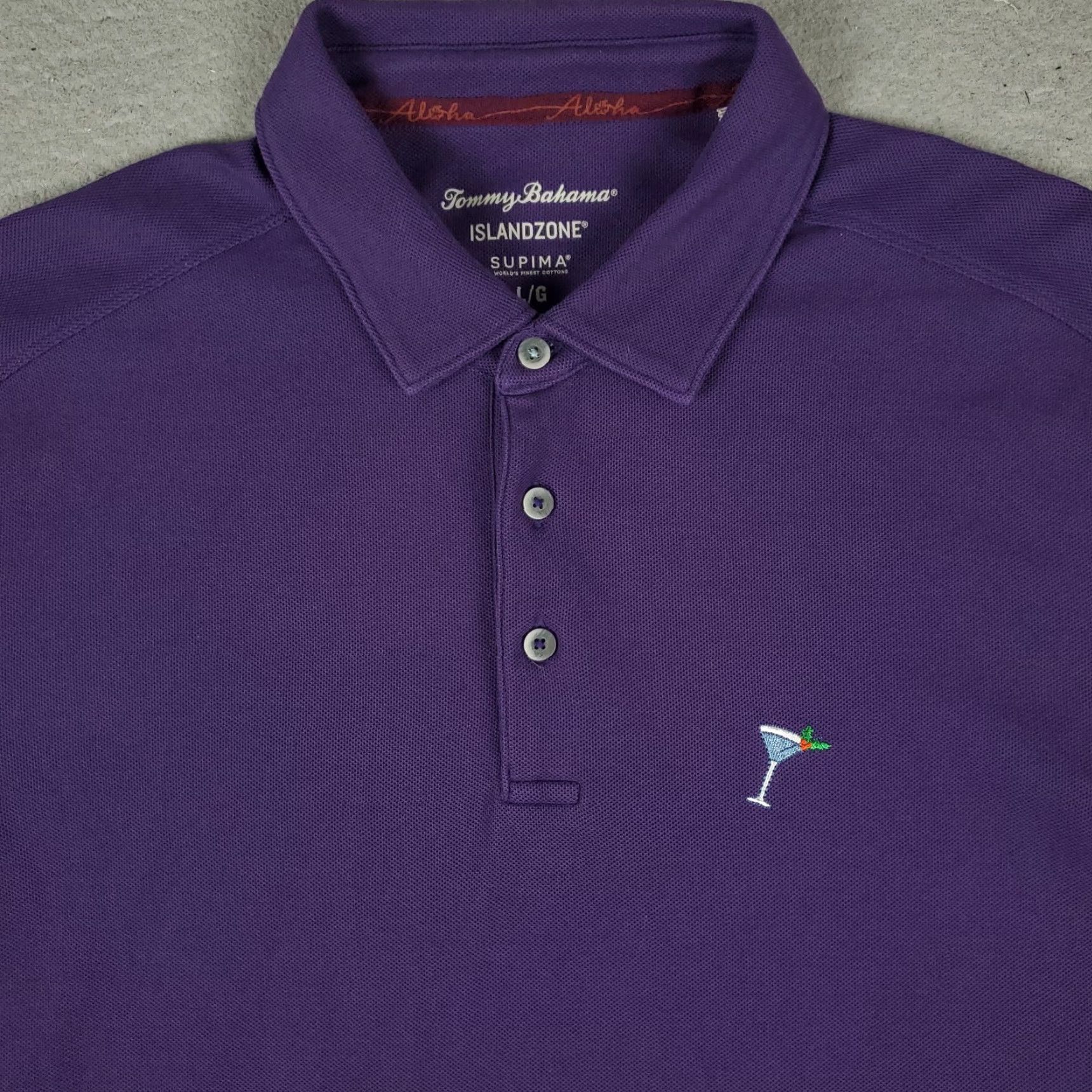 Tommy Bahama Tommy Bahama Polo Shirt Mens L Purple Golf Casual Short Sleeve Shirt Size US L / EU 52-54 / 3 - 2 Thumbnail