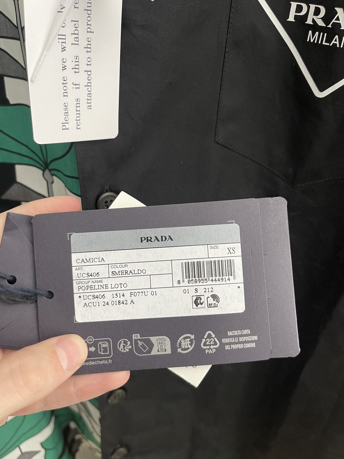 Prada Prada Double Match Shirt Size US XS / EU 42 / 0 - 5 Thumbnail