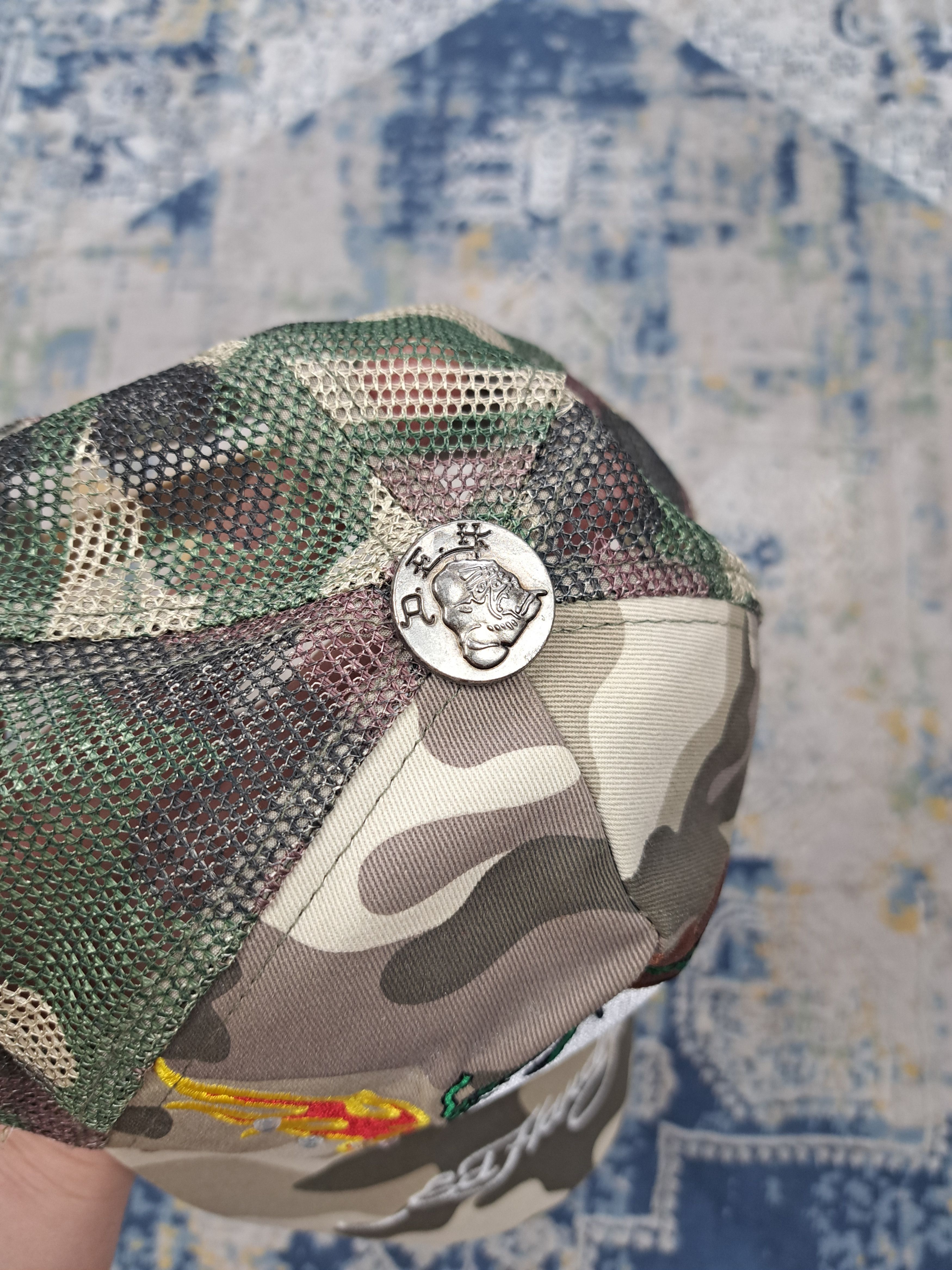 Ed Hardy Ed Hardy Avant Garde Rhinestone Skull Camo Cap y2k Drip SWAG Size ONE SIZE - 4 Thumbnail