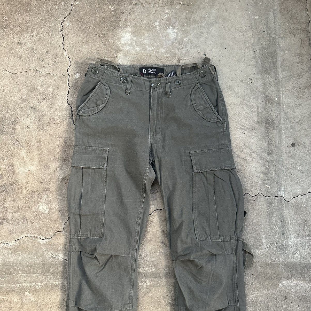 Japanese Brand Brandit black cargo multipocket pants Size US 29 - 5 Thumbnail