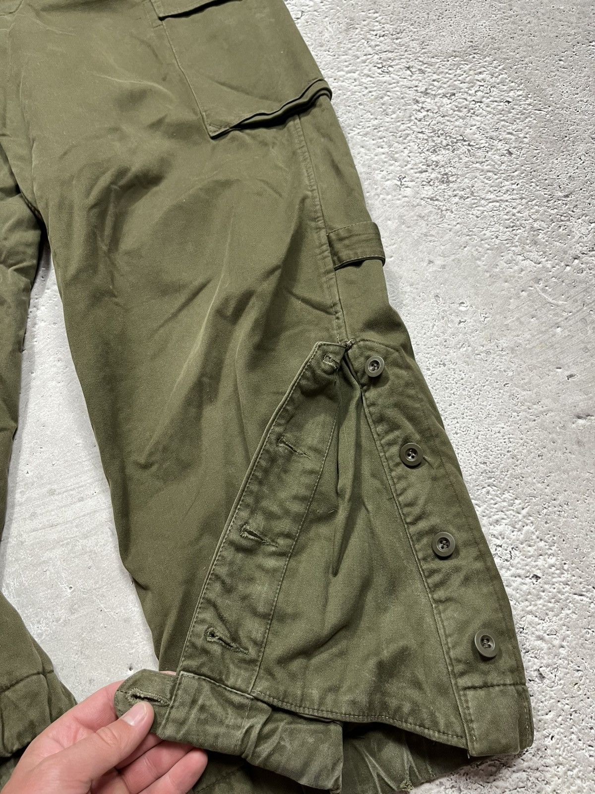 Other Vintage Austrian Army Field Overalls Olive Green Cargo Pants Size US 36 / EU 52 - 6 Thumbnail
