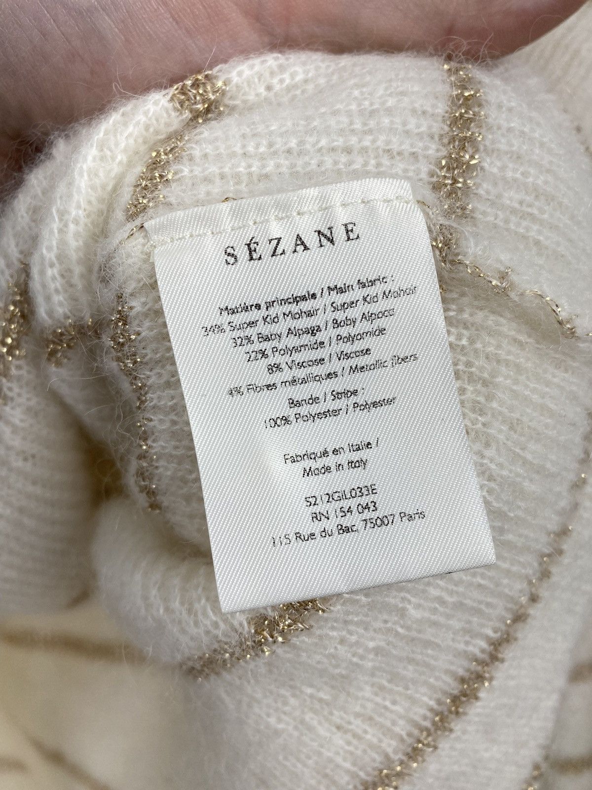 Sezane La Maille Sezane Super Kid Mohair Baby Alpaca Cardigan XXS Size XXS / US 00 / IT 34 - 5 Thumbnail