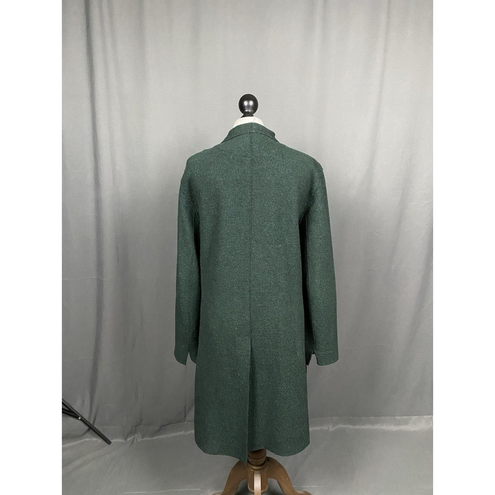 OSKA Oska Boiled Wool Women's Green Long Over Coat Size 3 Size M / US 6-8 / IT 42-44 - 7 Thumbnail