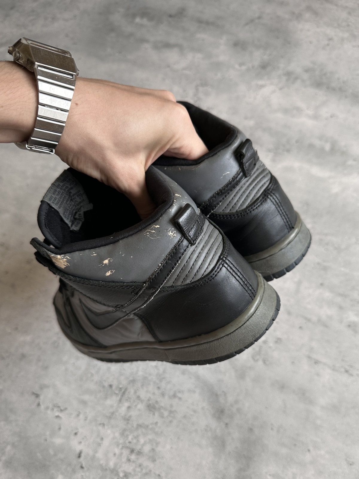 Nike 1999 DUNK LE HIGH TOP BLACK / COOL GREY Size US 8.5 / EU 41-42 - 2 Thumbnail