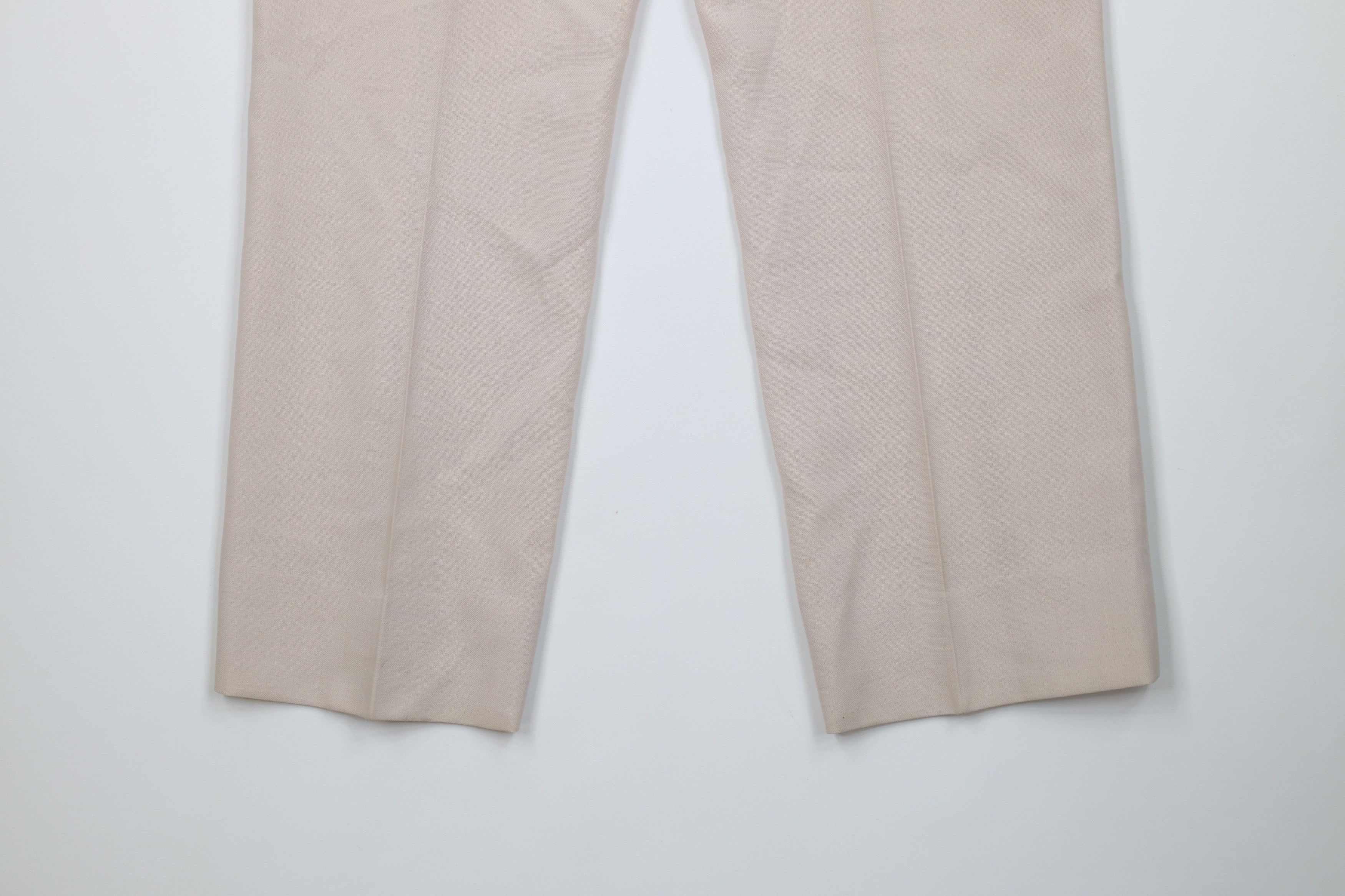 Vintage Vintage 70s Streetwear Knit Wide Leg Chino Pants Beige USA Size US 38 / EU 54 - 14 Thumbnail