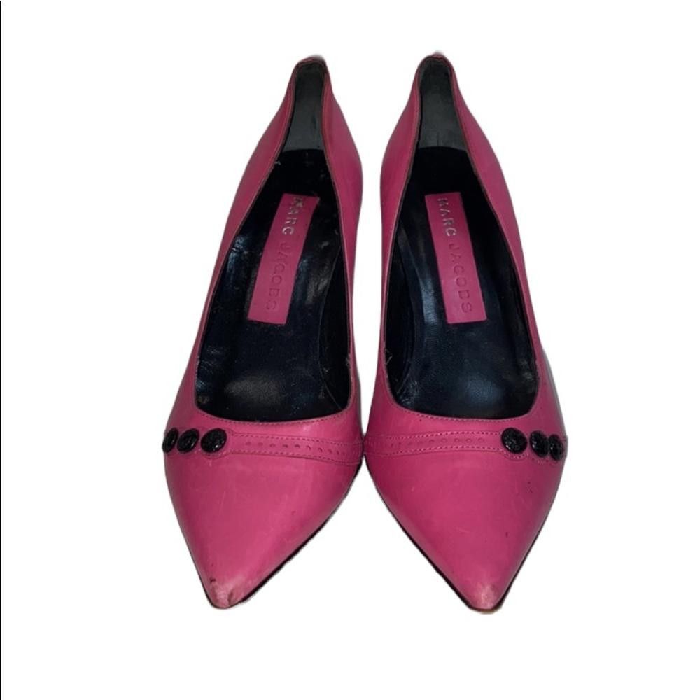 Marc Jacobs Marc Jacobs l Vintage Pink Leather Stiletto Heels Size US 6 / IT 36 - 3 Thumbnail