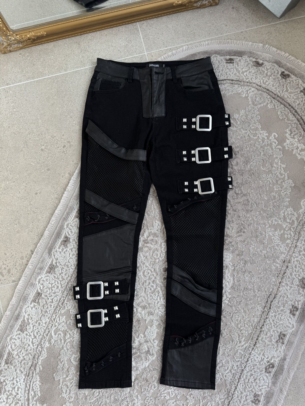 Japanese Brand Rare Pants Gothicana Bondage BDSM Punk Avant-Garde Japan Size US 28 / EU 44 - 1 Thumbnail