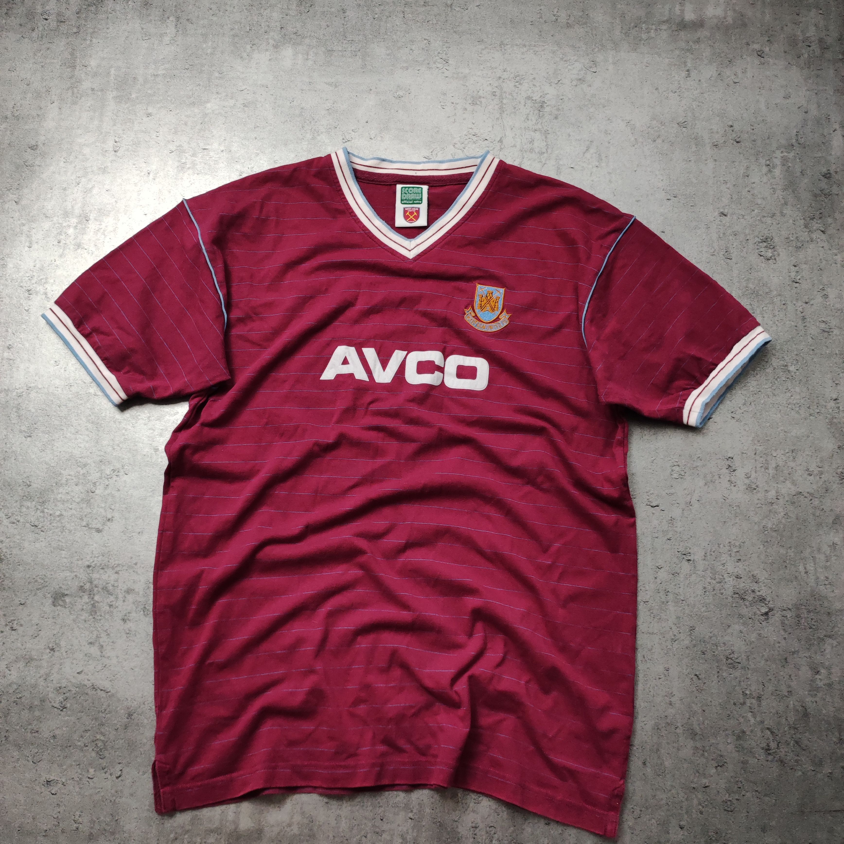 Vintage Vintage Football West Ham United 1986 Score Draw Jersey Size US XL / EU 56 / 4 - 2 Thumbnail